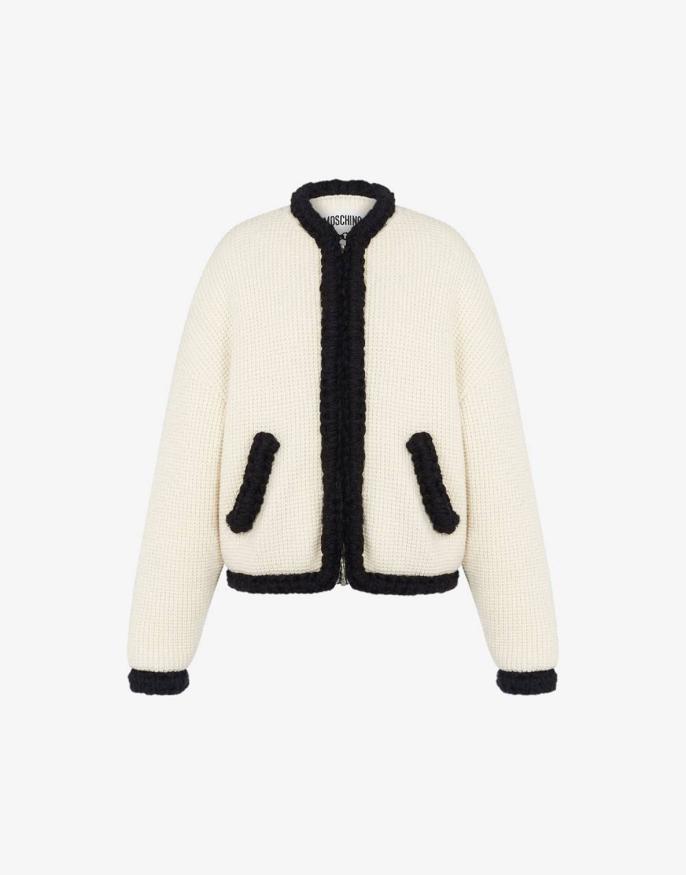 Love Moschino Giacca corta in lambswool superfine Nuovo