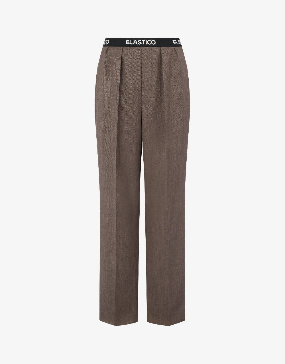 Love Moschino Pantalone in tela di lana Elastic Band Vendita