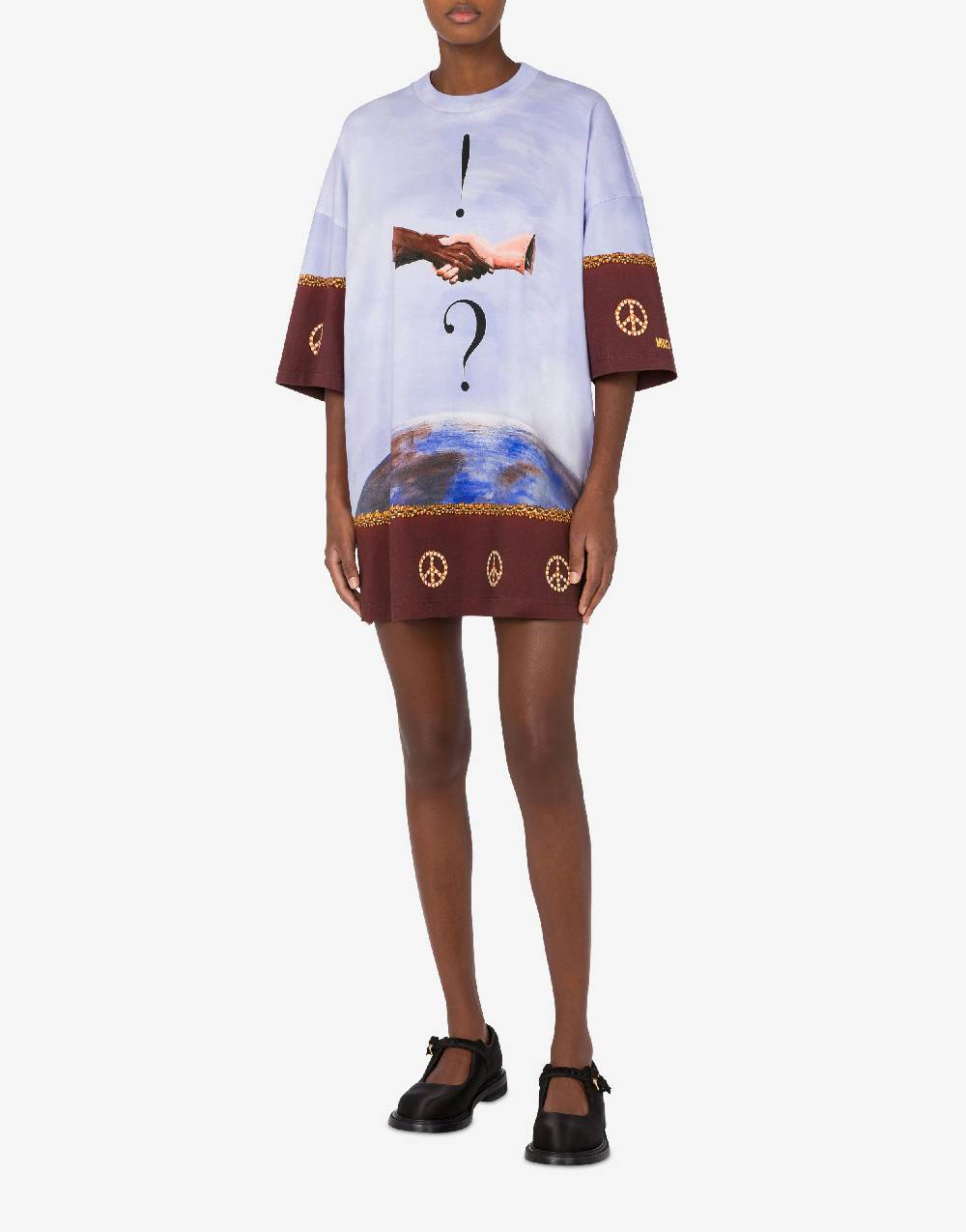 Love Moschino Abito in interlock di cotone Volemosebbene Spedizione Gratuita