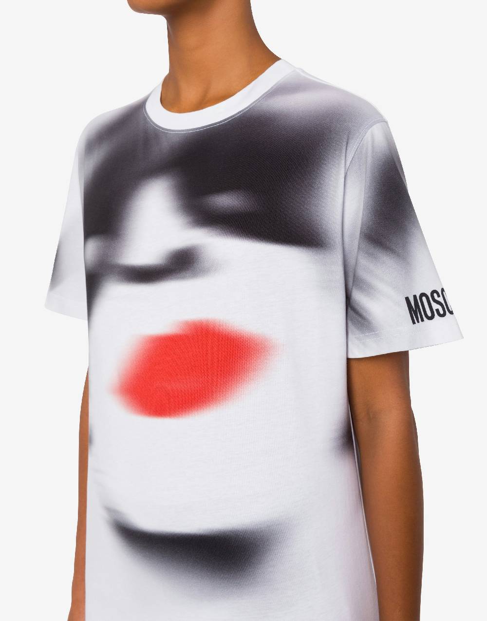 Love Moschino T-shirt con stampa Soddisfazione Garantita