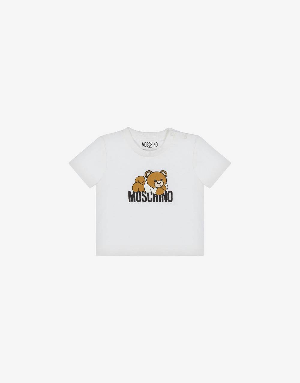 Love Moschino T-shirt in cotone organico Lovely Teddy Bear Qualità Garantita