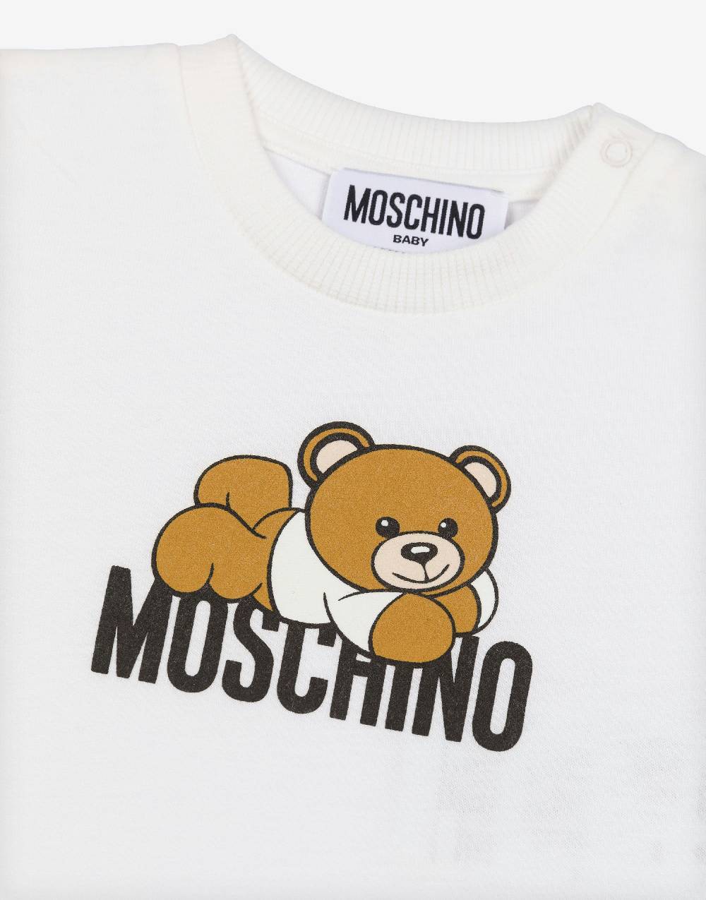 Love Moschino T-shirt in cotone organico Lovely Teddy Bear Qualità Garantita