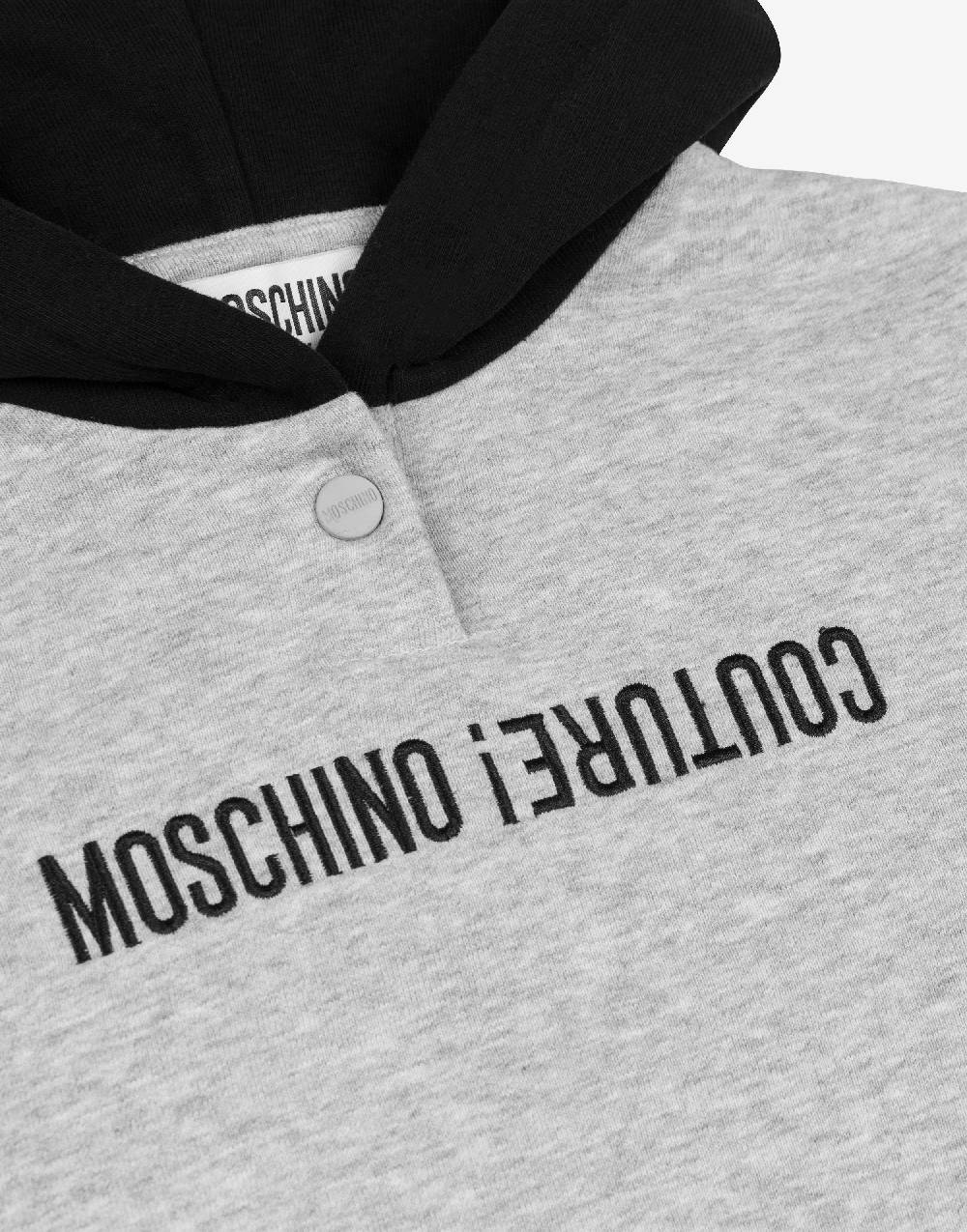 Love Moschino Felpa con cappuccio Upside Down Logo Consegna Veloce