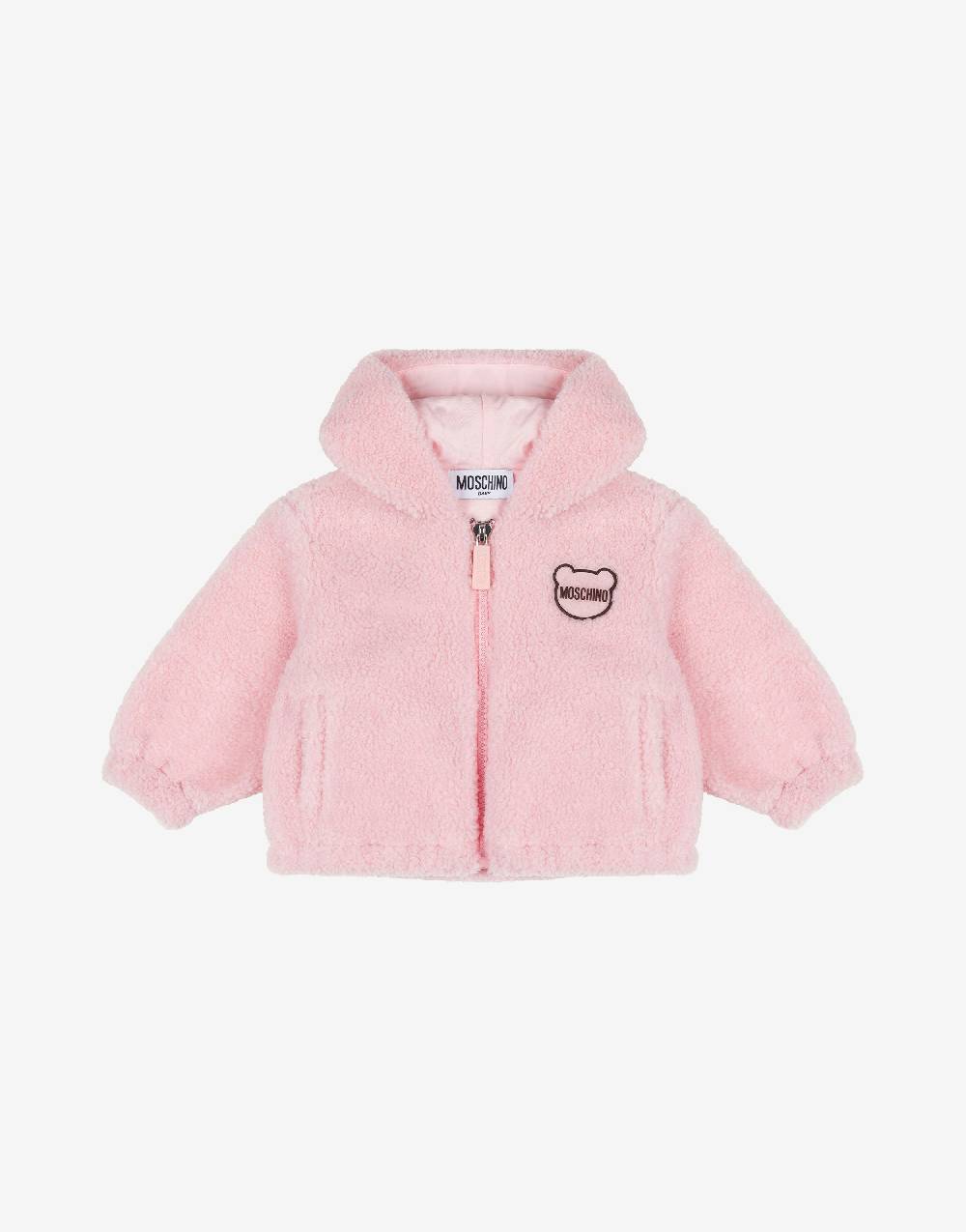 Love Moschino Cappotto in tessuto soft Teddy Patch Convenienza