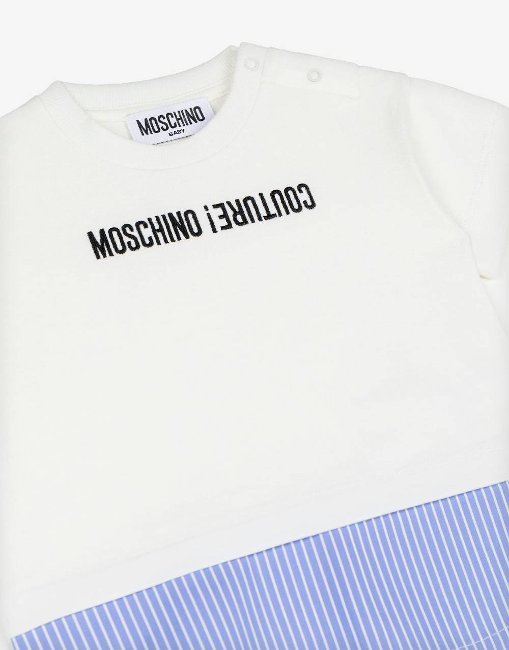 Love Moschino T-shirt in jersey Upside Down Logo Economico
