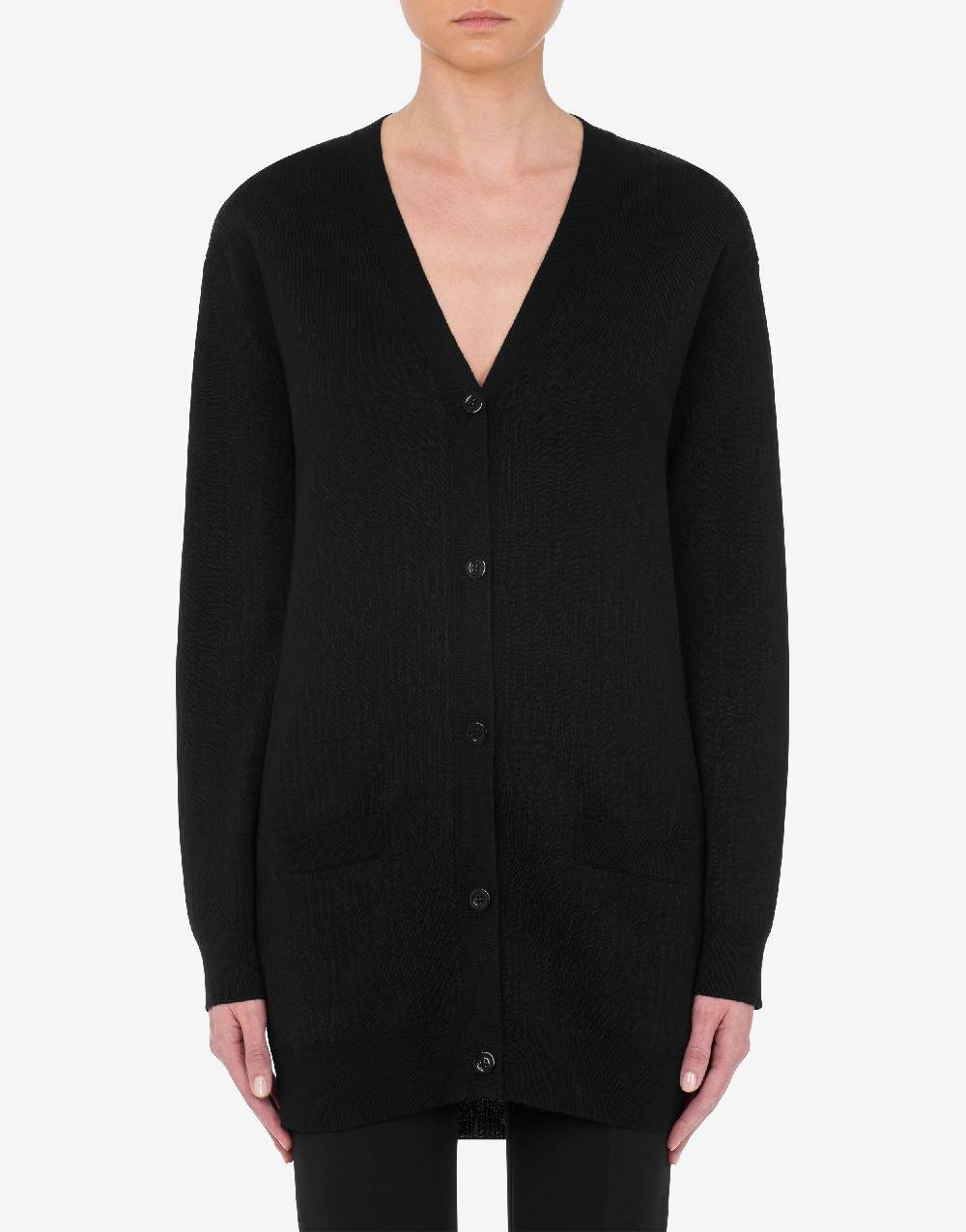 Love Moschino Cardigan in lana Allover Logo I Più Venduti