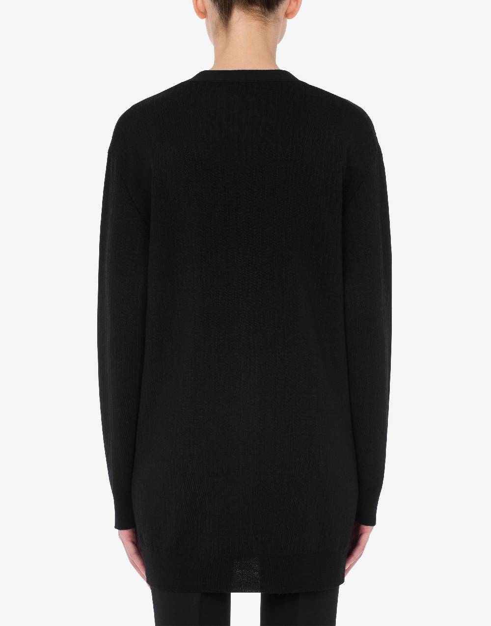 Love Moschino Cardigan in lana Allover Logo I Più Venduti