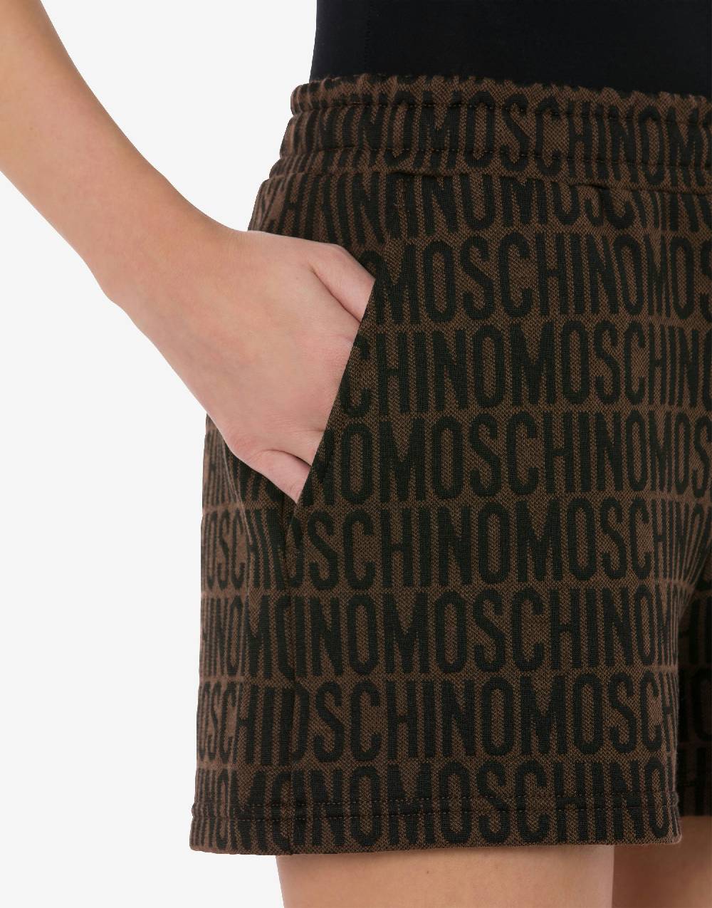 Love Moschino Shorts in felpa Allover Logo Qualità