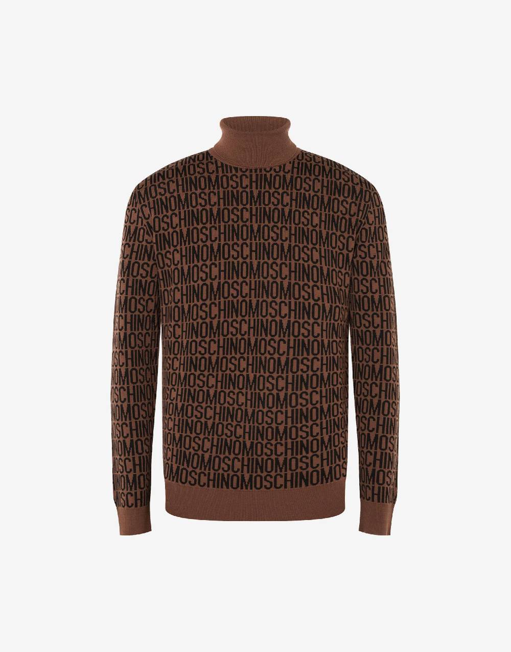 Love Moschino Maglia con collo alto Allover Logo Outlet