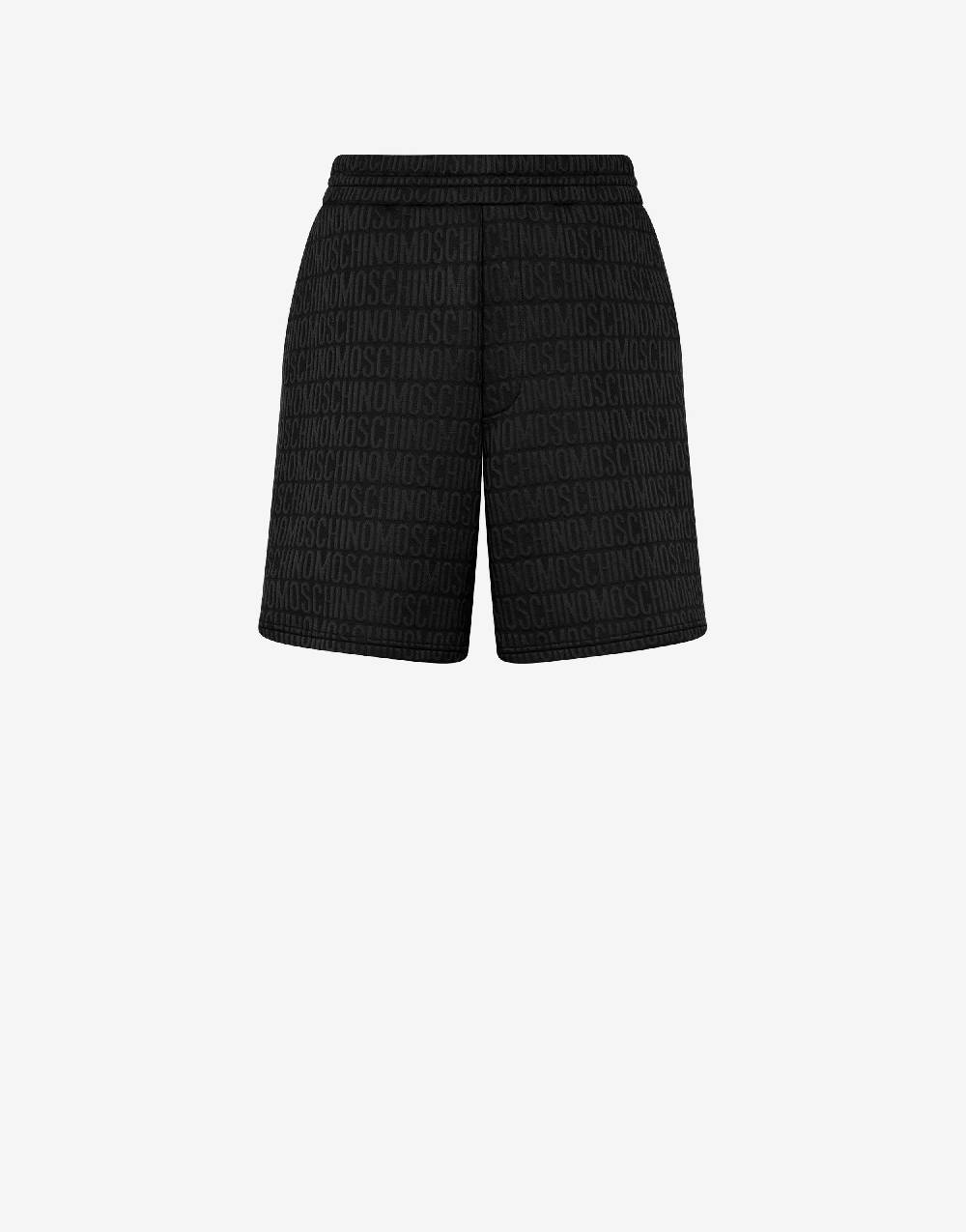 Love Moschino Bermuda in felpa jacquard Allover Logo Negozio