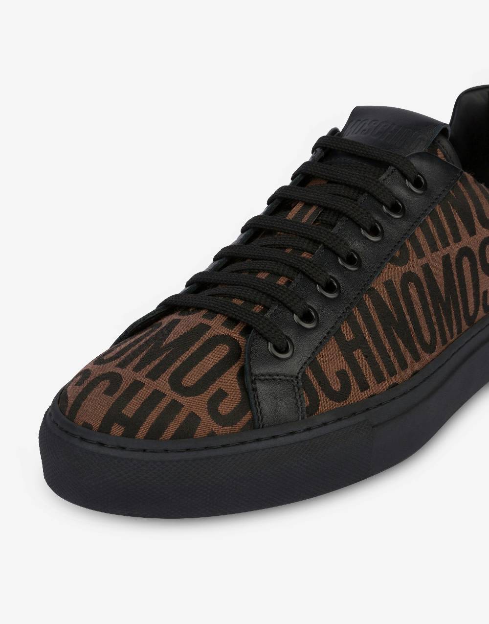 Love Moschino Sneakers in nylon Allover Logo Moda
