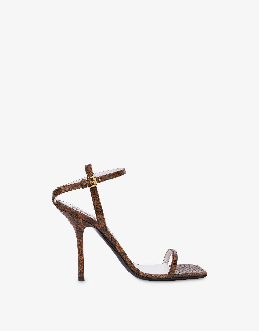 Love Moschino Sandali in vitello stampa pitone Tina Pezzi Unici