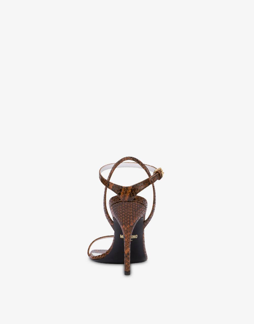 Love Moschino Sandali in vitello stampa pitone Tina Pezzi Unici