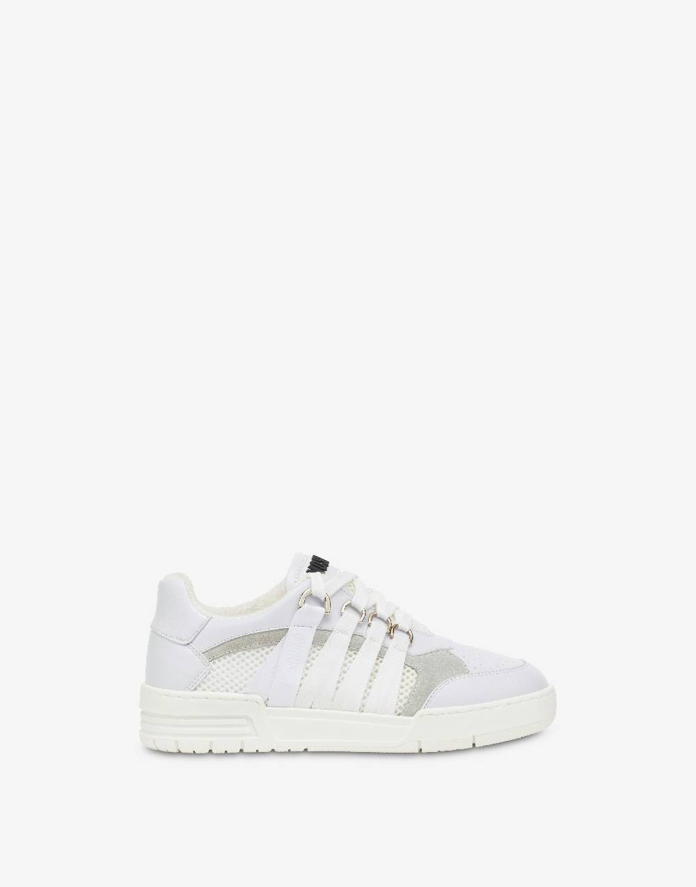 Love Moschino Sneakers Streetball in rete e vitello Shopping Online