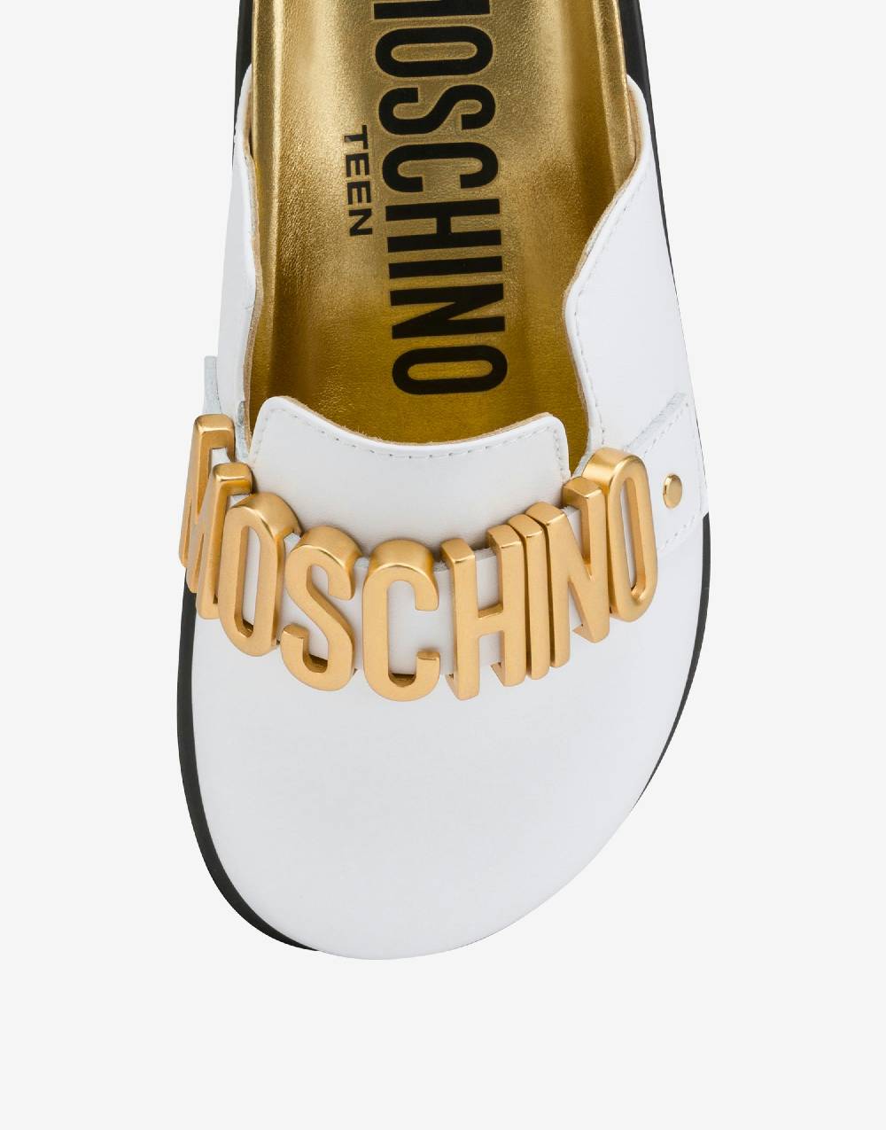 Love Moschino Sabot in vitello Lettering Logo I Più Venduti