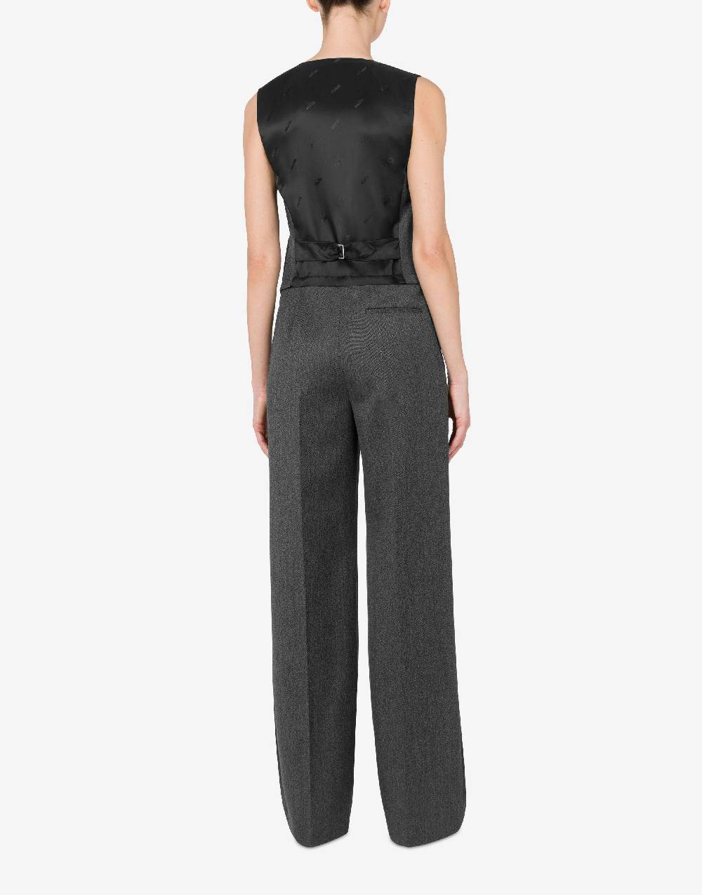 Love Moschino Tuta in grain poudre di lana Italia
