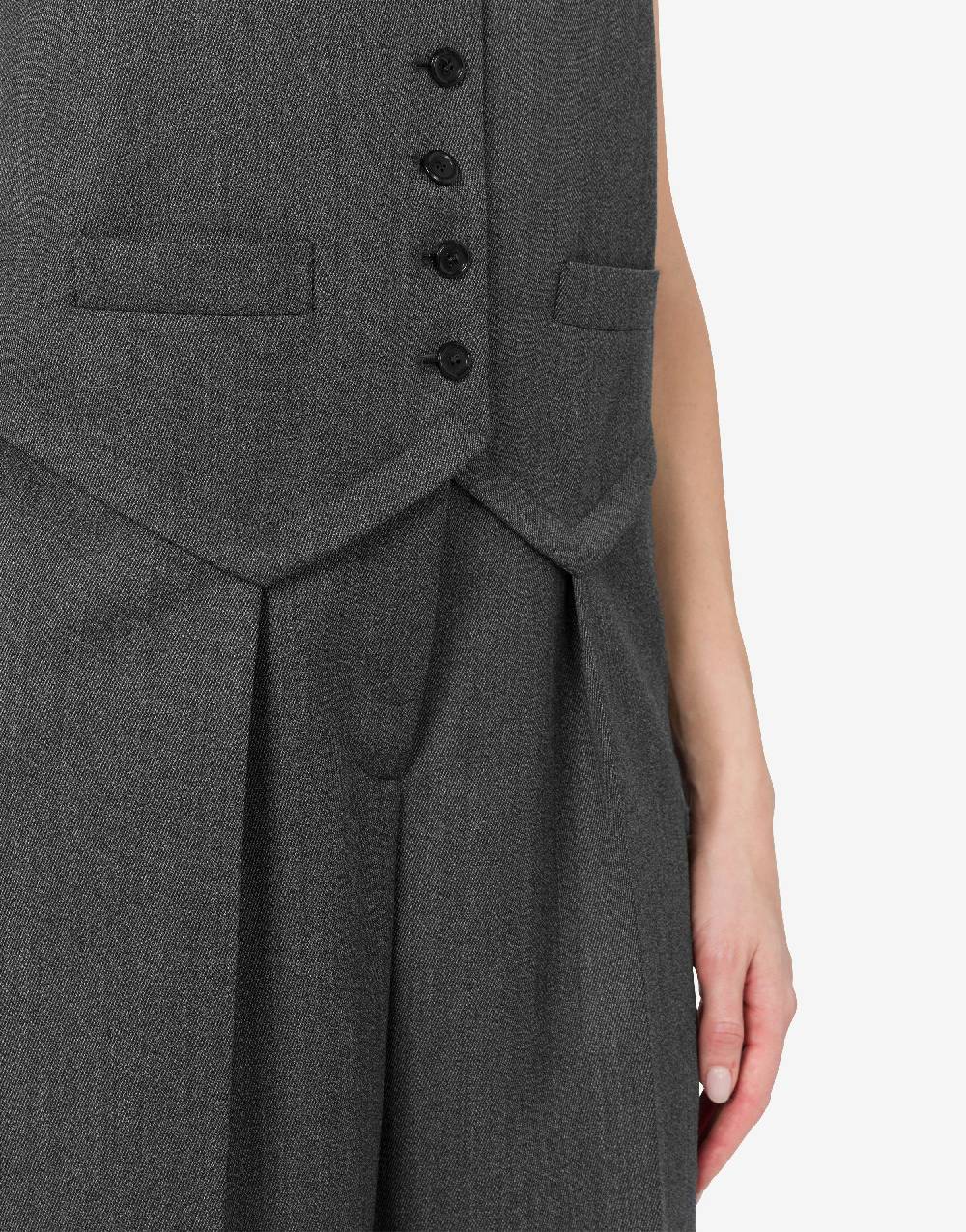 Love Moschino Tuta in grain poudre di lana Italia