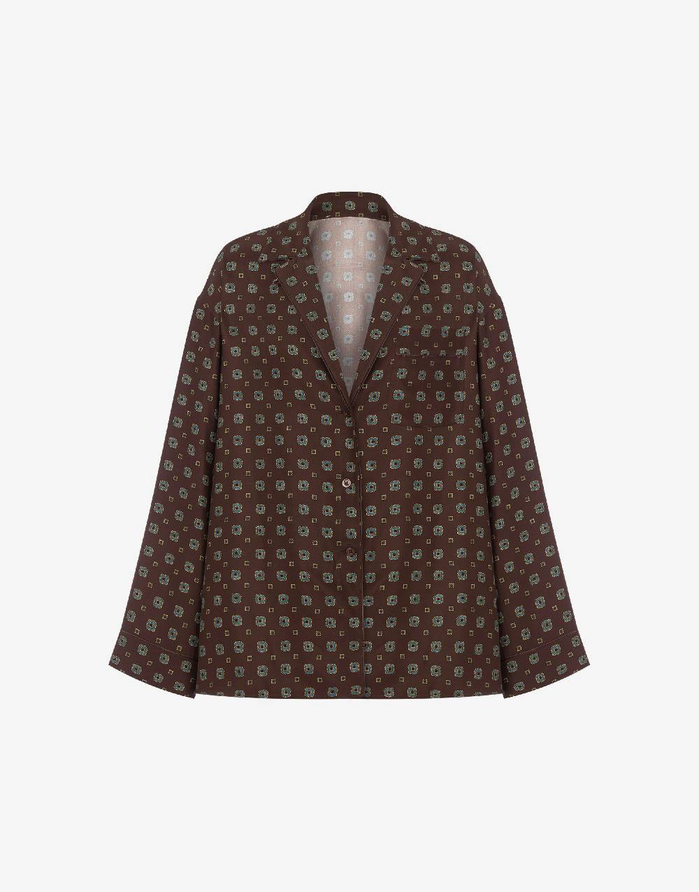 Love Moschino Camicia in raso Tie Print Acquista Ora