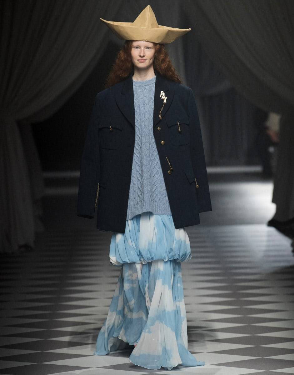 Love Moschino Gonna lunga con stampa In the Cloud Sottocosto