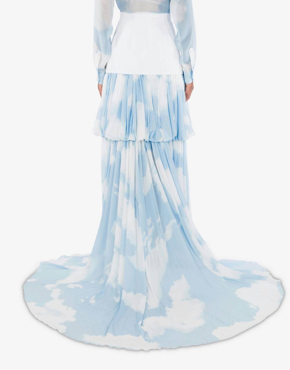 Love Moschino Gonna lunga con stampa In the Cloud Sottocosto