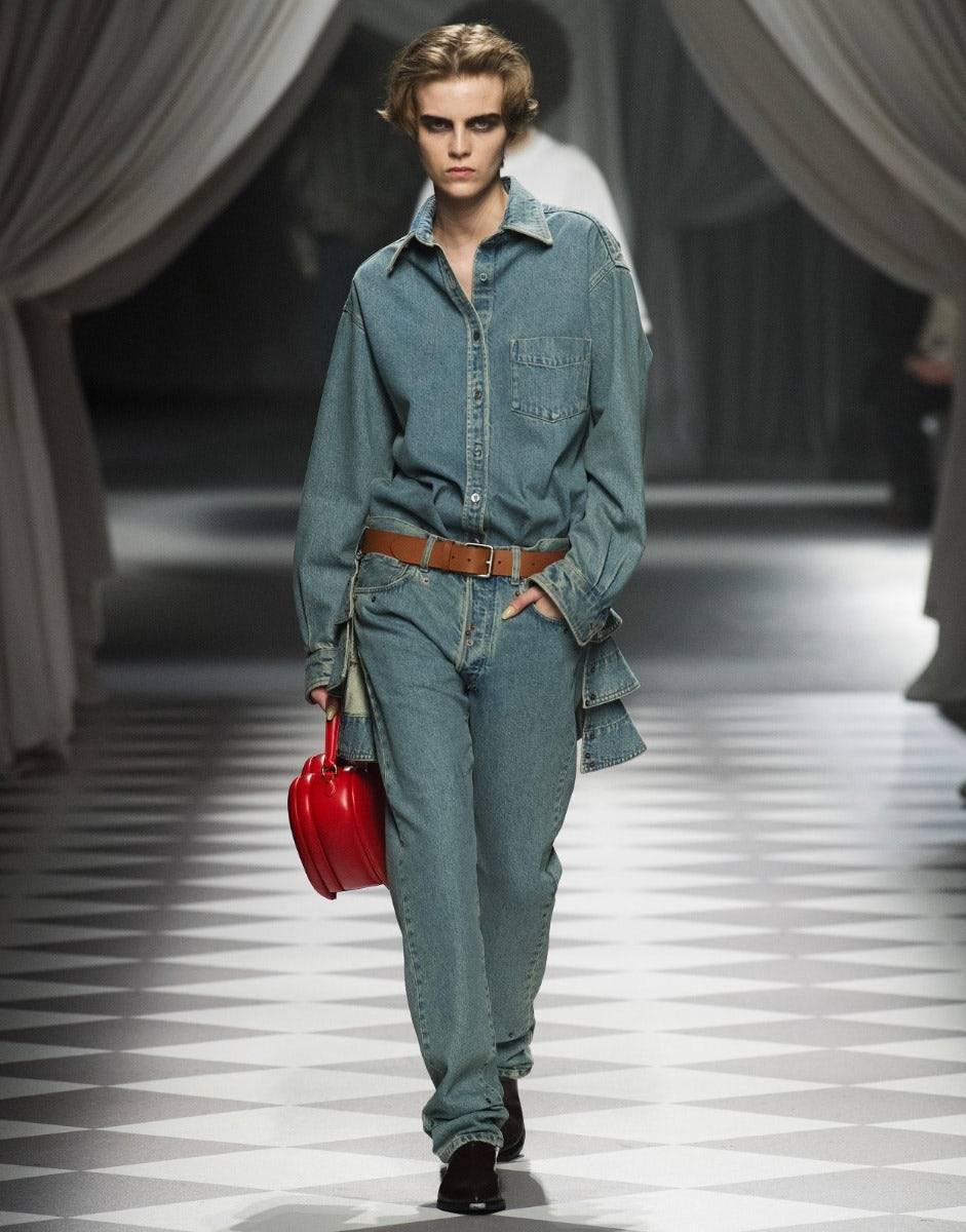 Love Moschino Pantalone in denim blu di cotone Novità