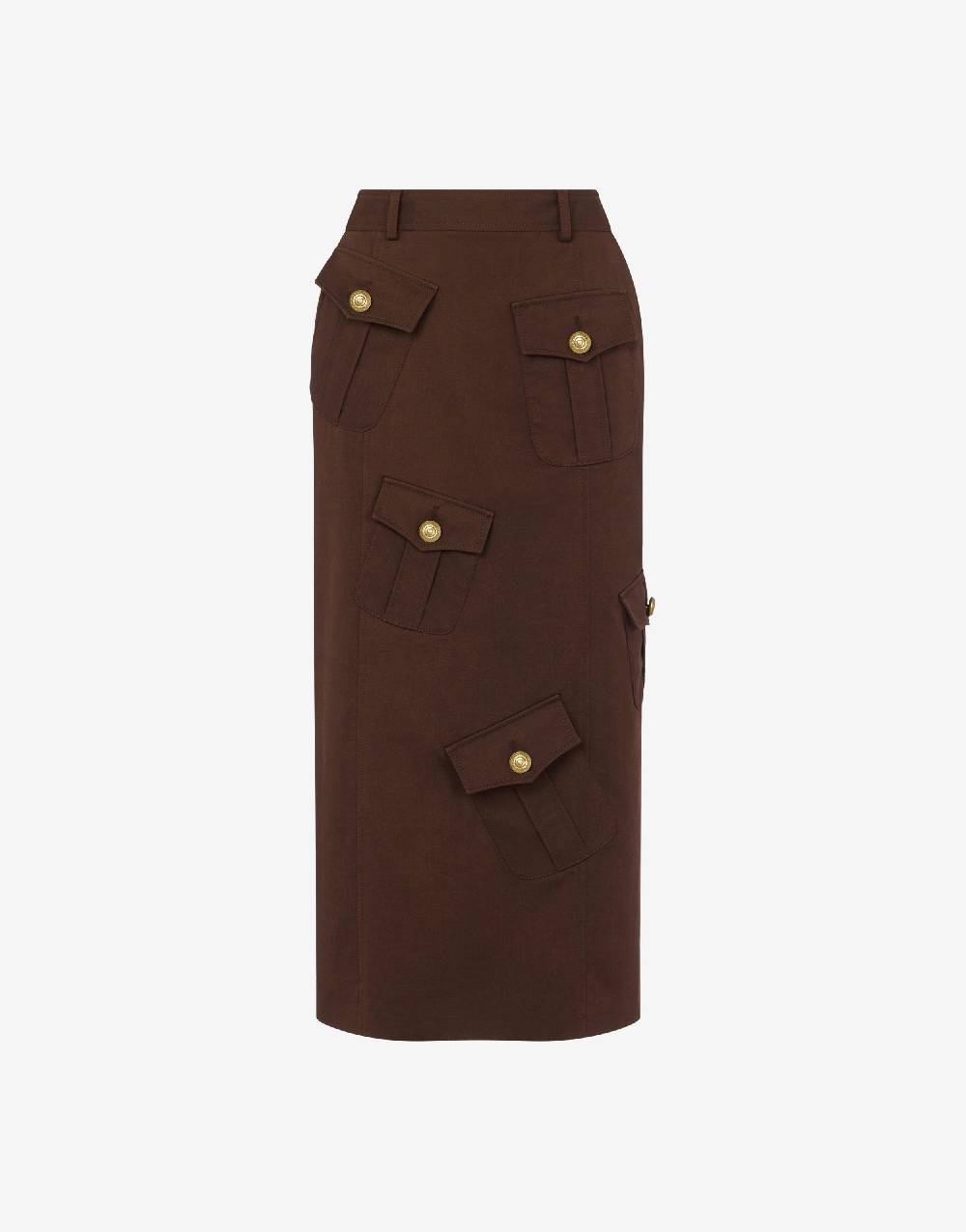 Love Moschino Gonna in gabardina Military Twist Outlet