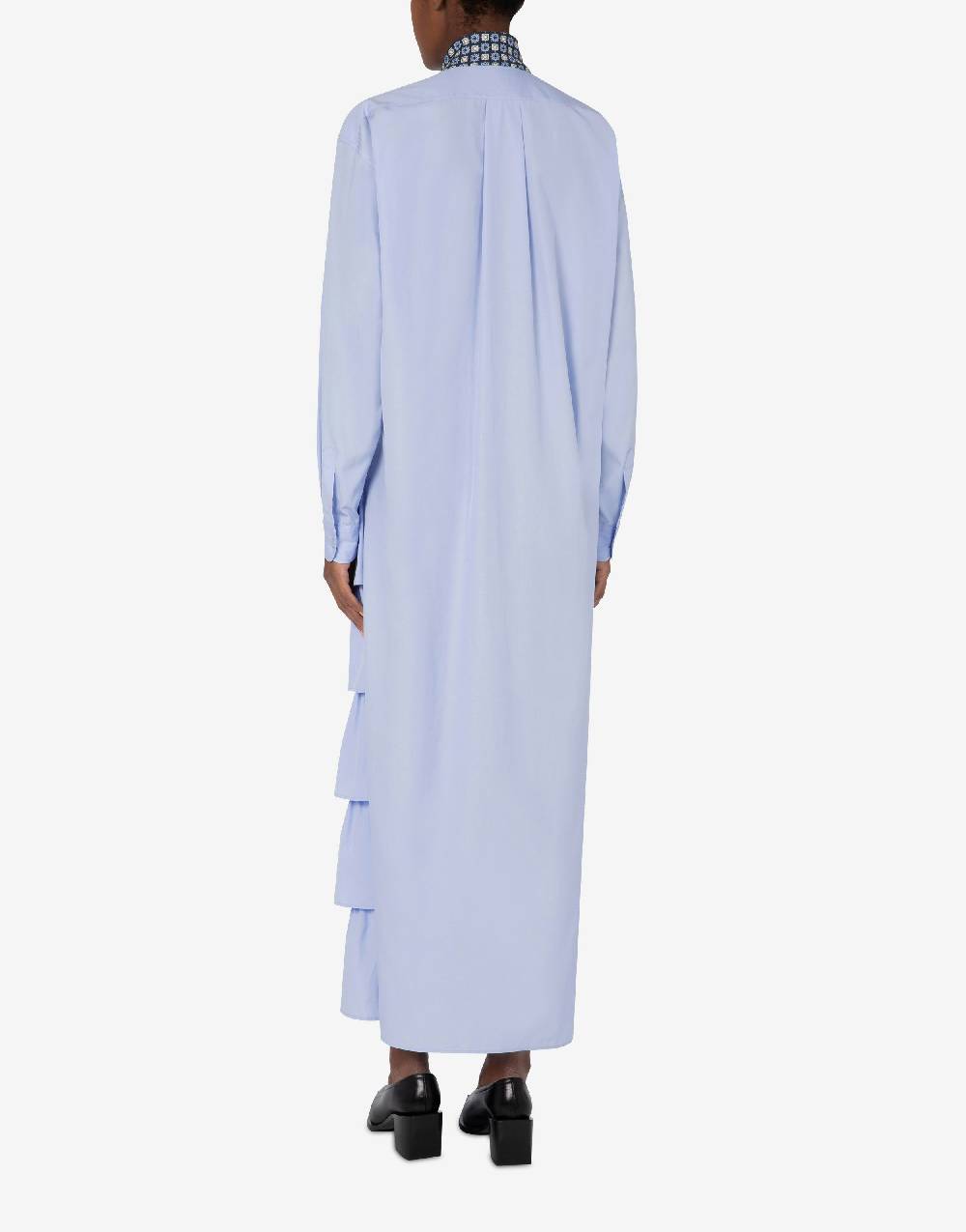 Love Moschino Abito in popeline di cotone Tie Saldi