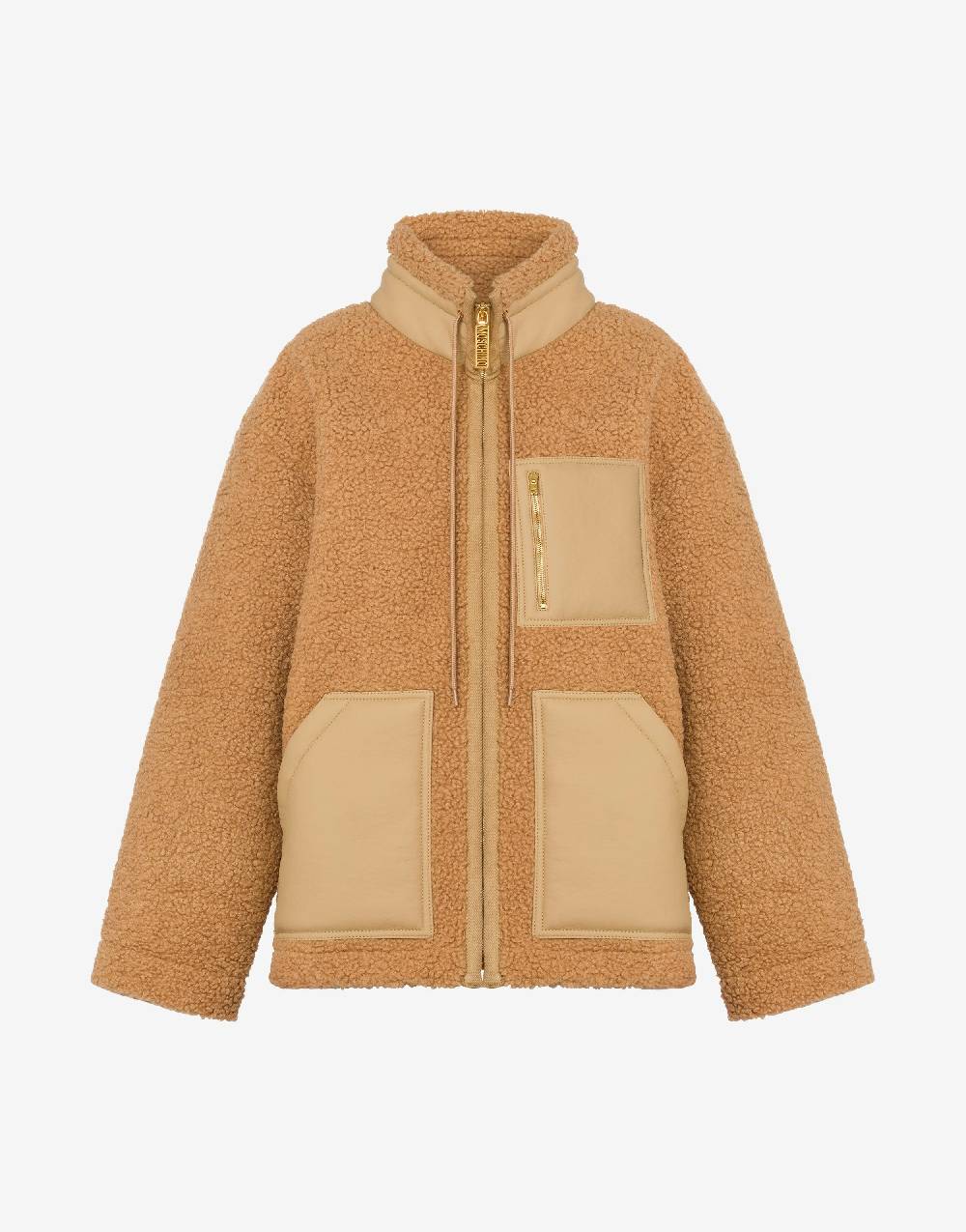 Love Moschino Giacca in tessuto soft con zip Vendita Economica