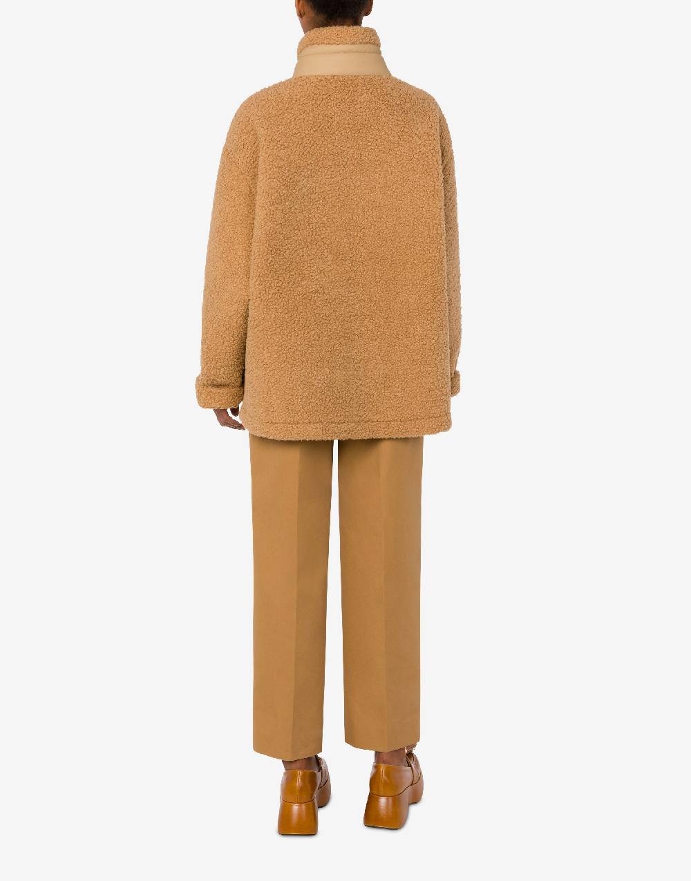 Love Moschino Giacca in tessuto soft con zip Vendita Economica