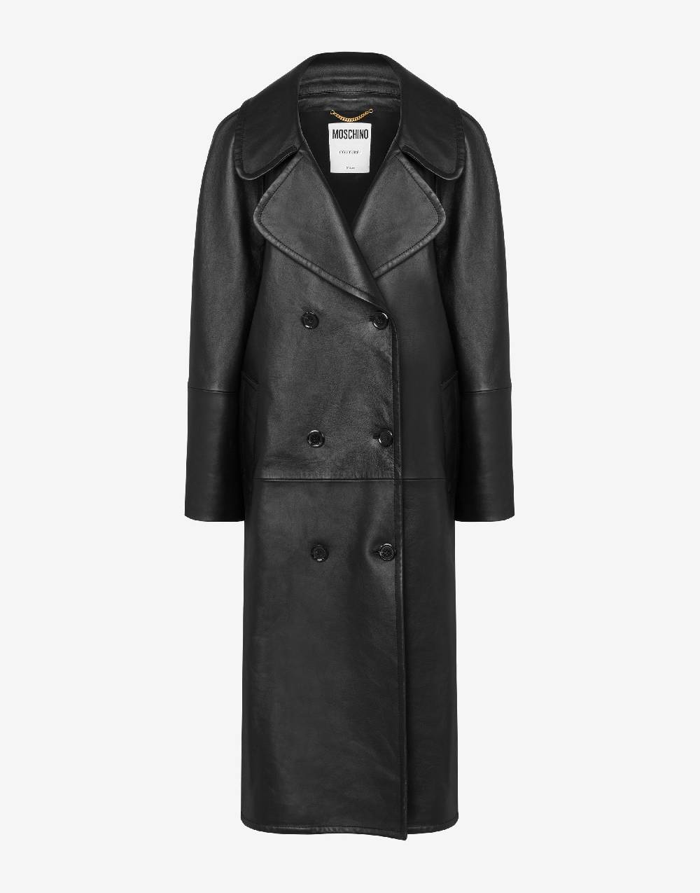 Love Moschino Cappotto asimmetrico in nappa Vendite Flash