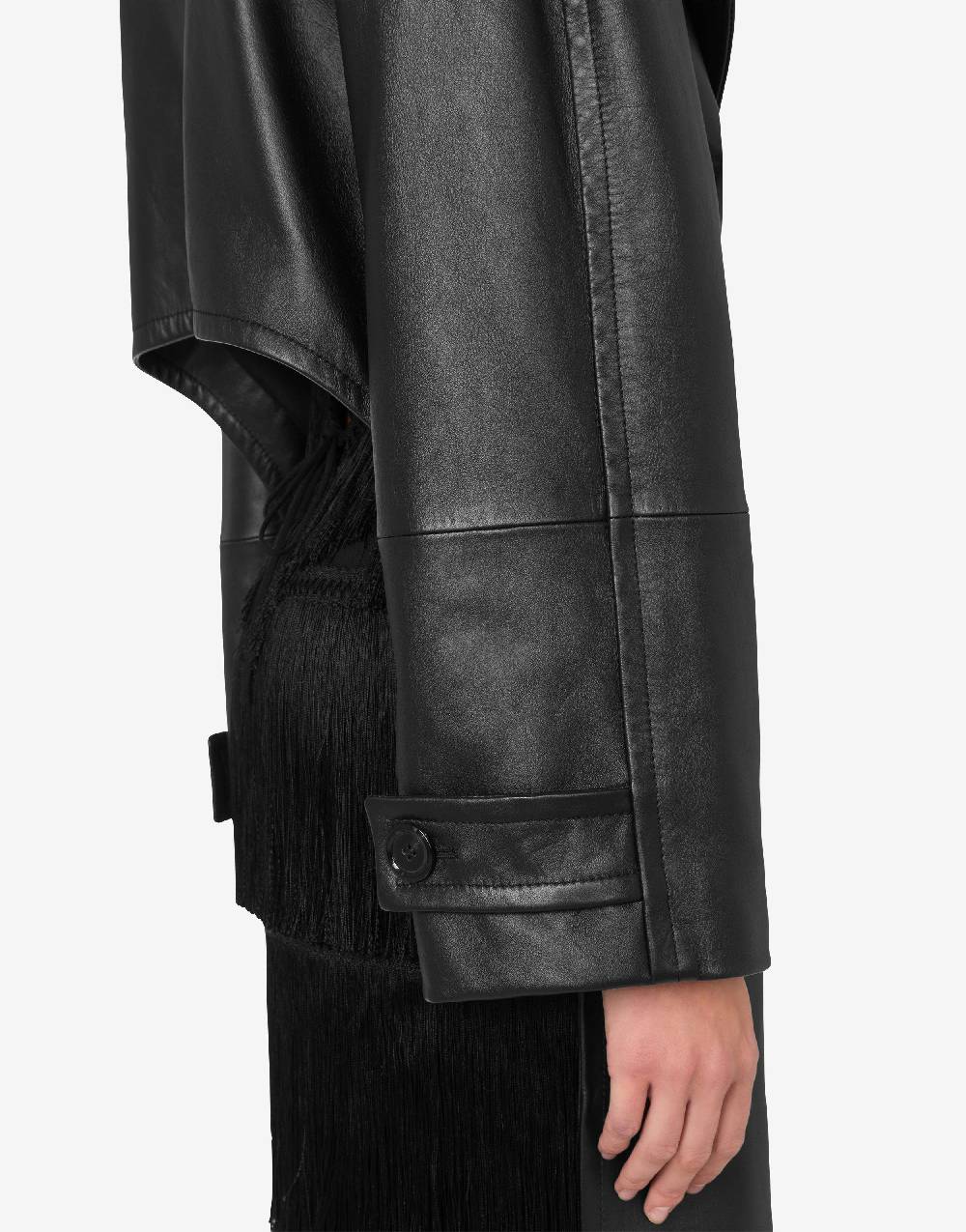 Love Moschino Cappotto asimmetrico in nappa Vendite Flash