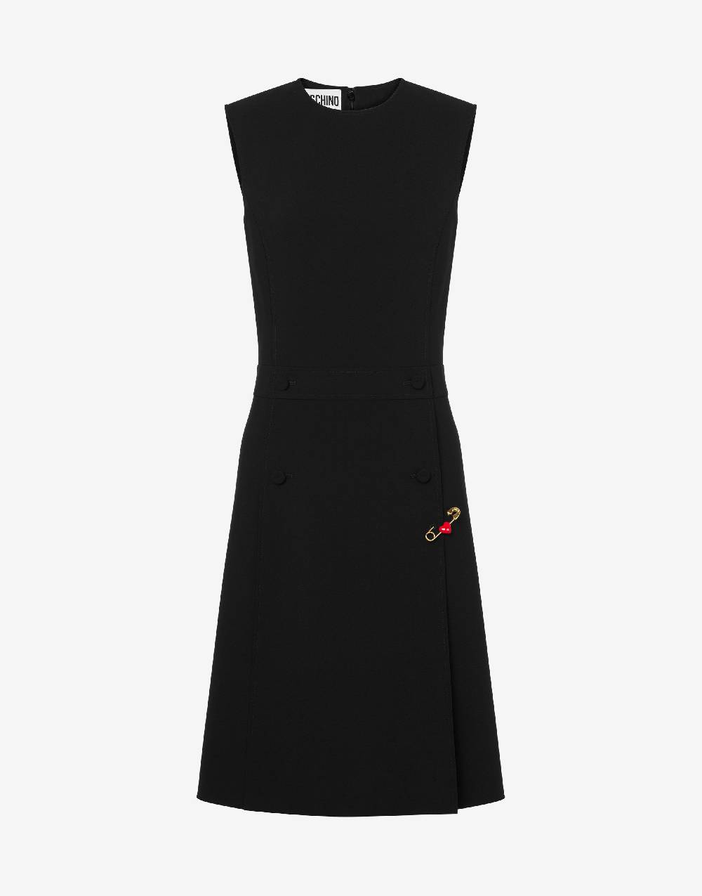 Love Moschino Abito Heart Safety Pin Negozi Online
