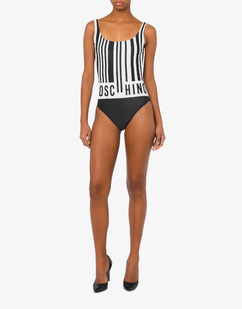Love Moschino Costume intero con stampa Barcode Fino Al -60%