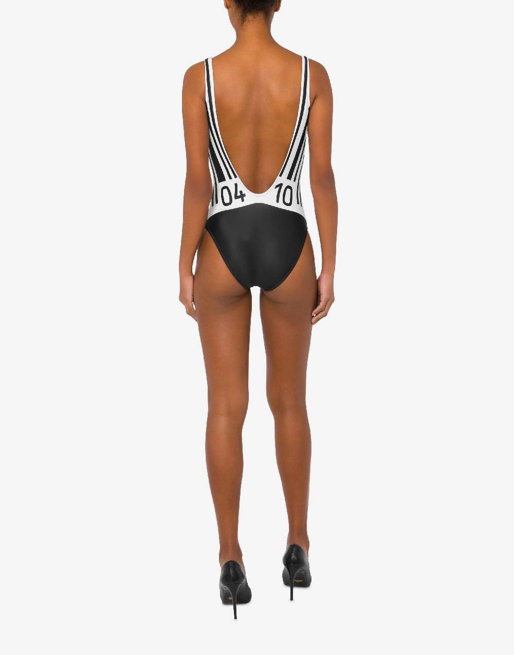 Love Moschino Costume intero con stampa Barcode Fino Al -60%