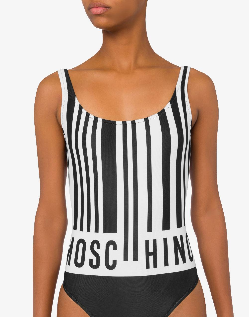 Love Moschino Costume intero con stampa Barcode Fino Al -60%
