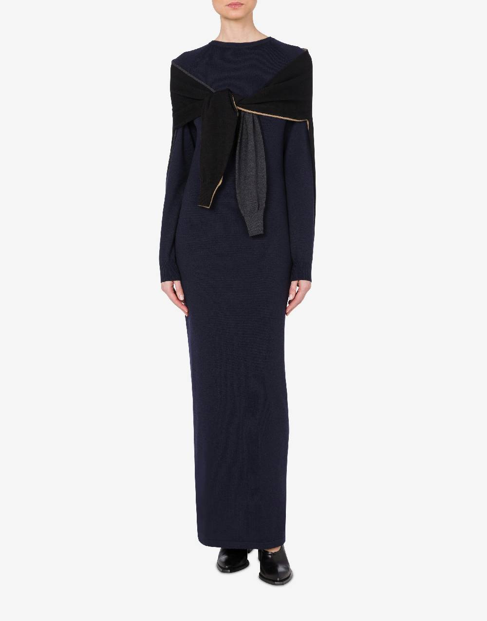 Love Moschino Abito in lana Layer Up In Vendita