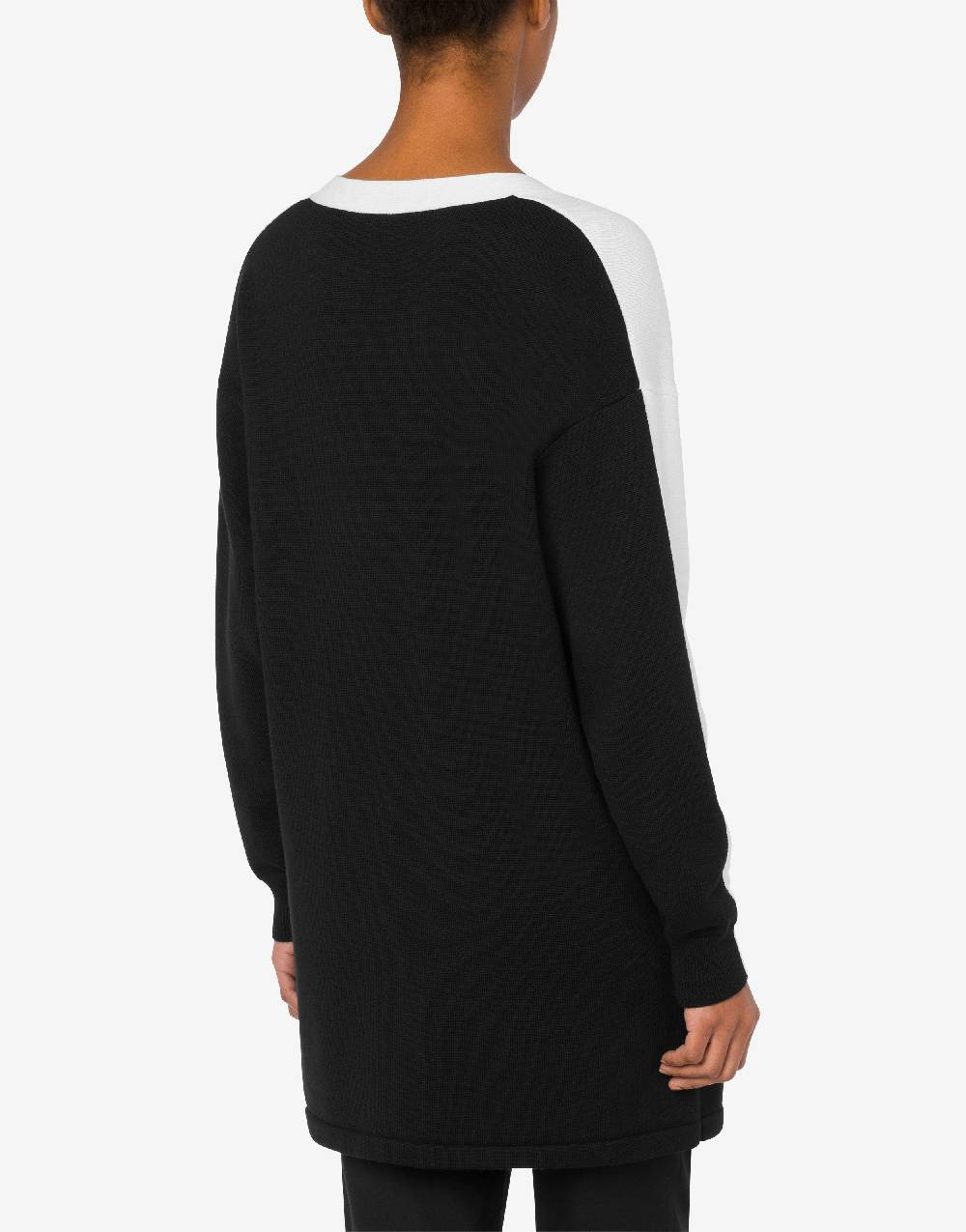 Love Moschino Cardigan in lana Black and White I Più Venduti