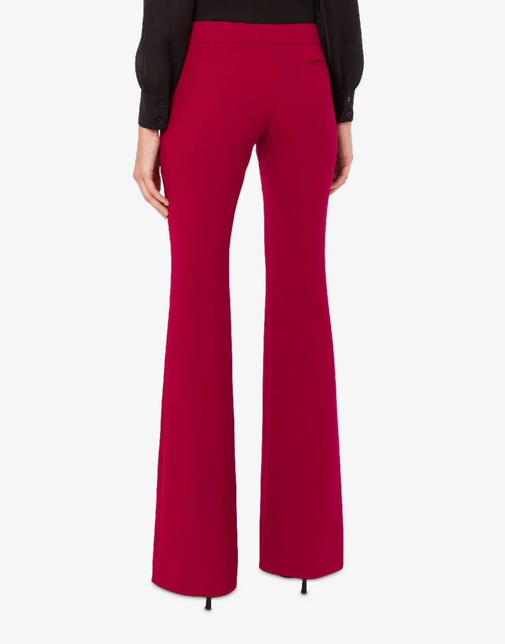 Love Moschino Pantalone flare in crêpe Promozione