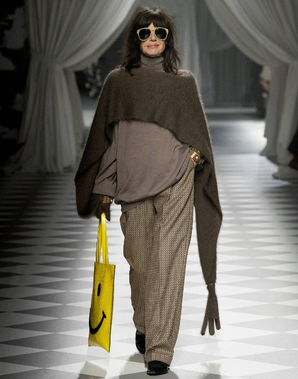 Love Moschino Pantalone in lana jacquard Peace Fino Al -60%