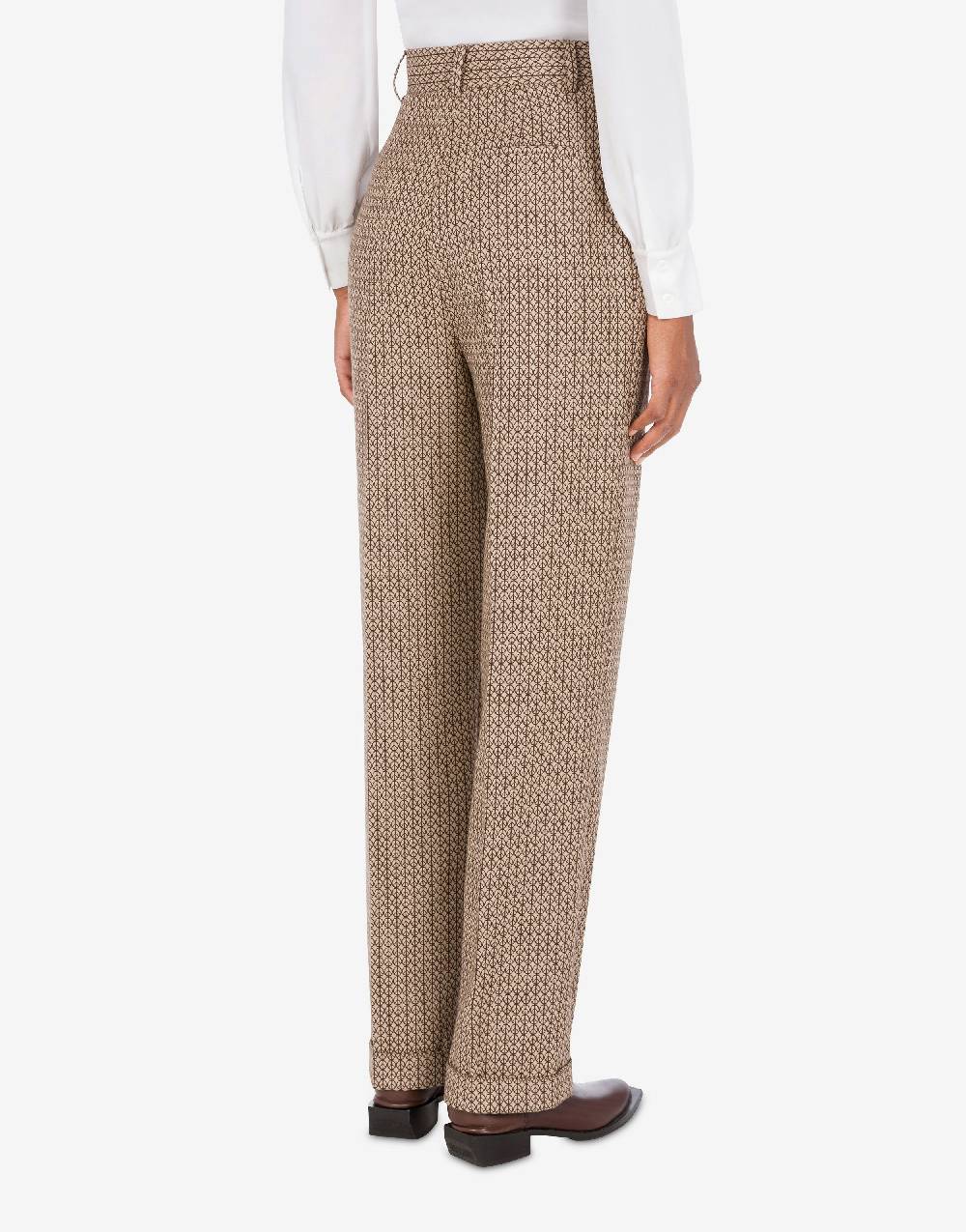 Love Moschino Pantalone in lana jacquard Peace Fino Al -60%
