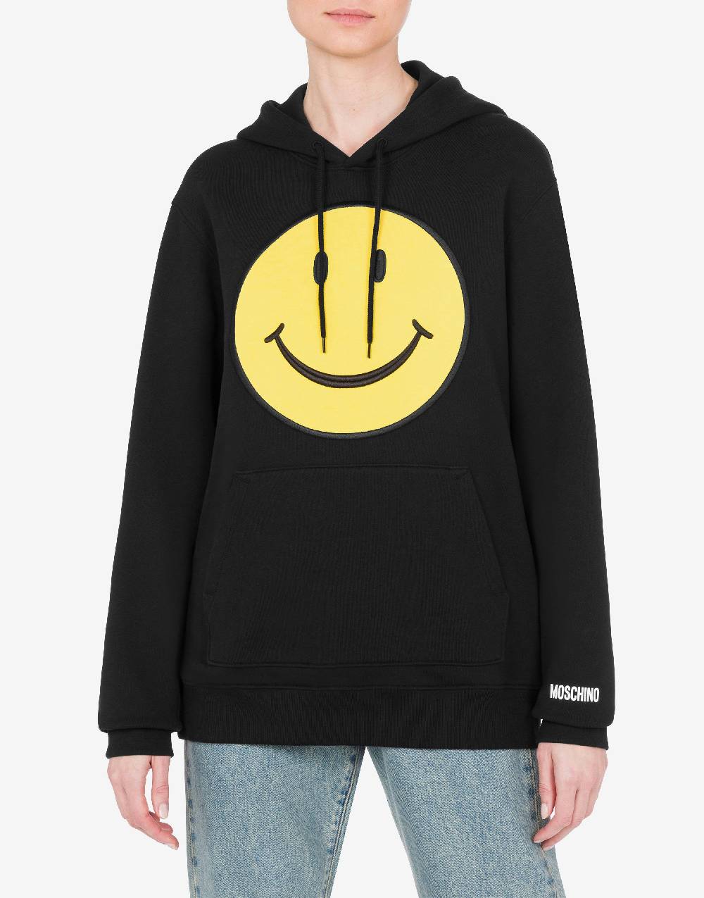 Love Moschino Felpa in cotone organico Smiley® Shopping Online