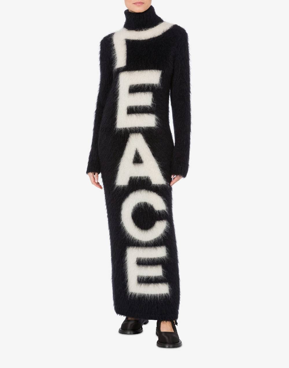 Love Moschino Abito in mohair garzato Peace Affare Del Giorno