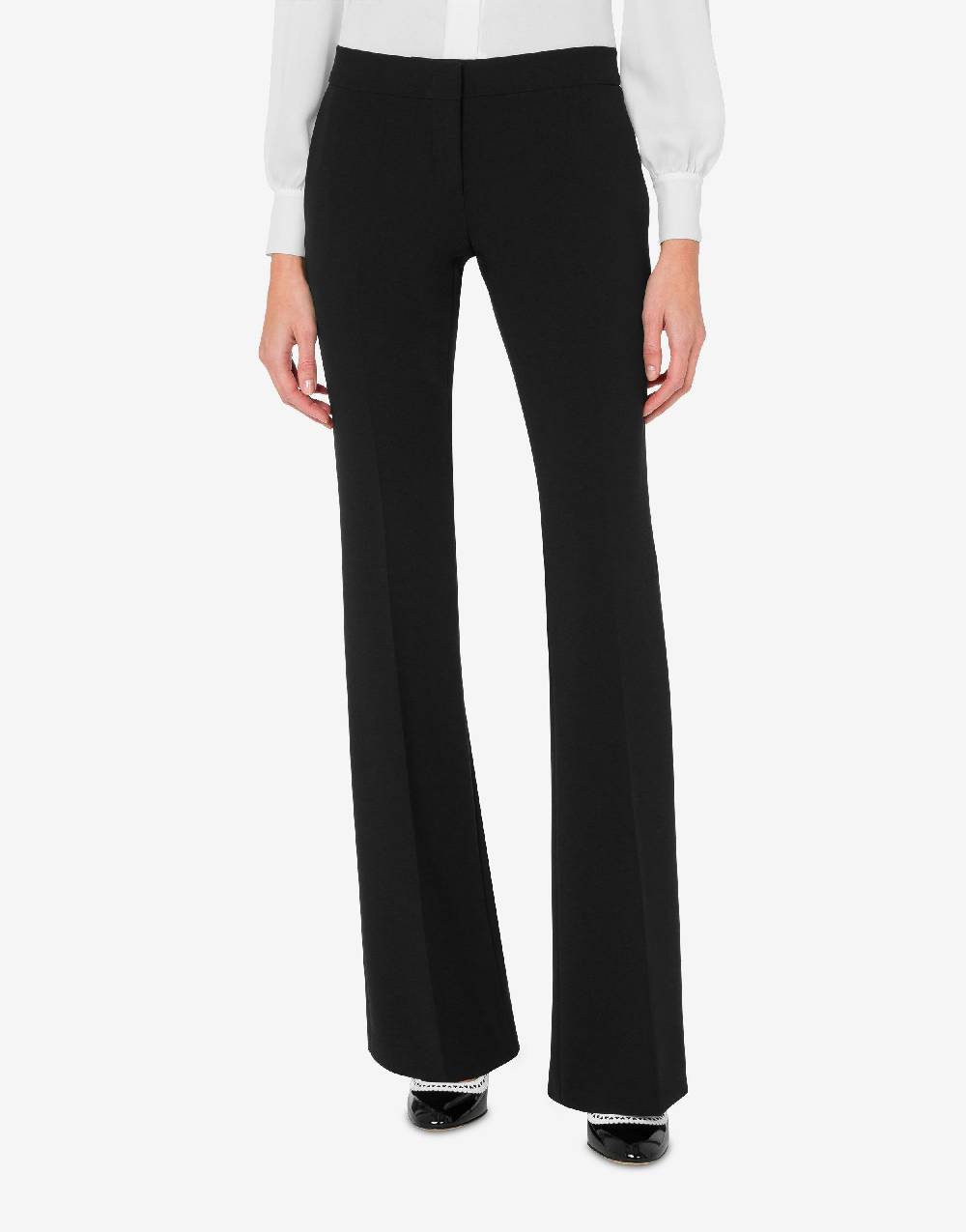 Love Moschino Pantalone flare in crêpe Presa