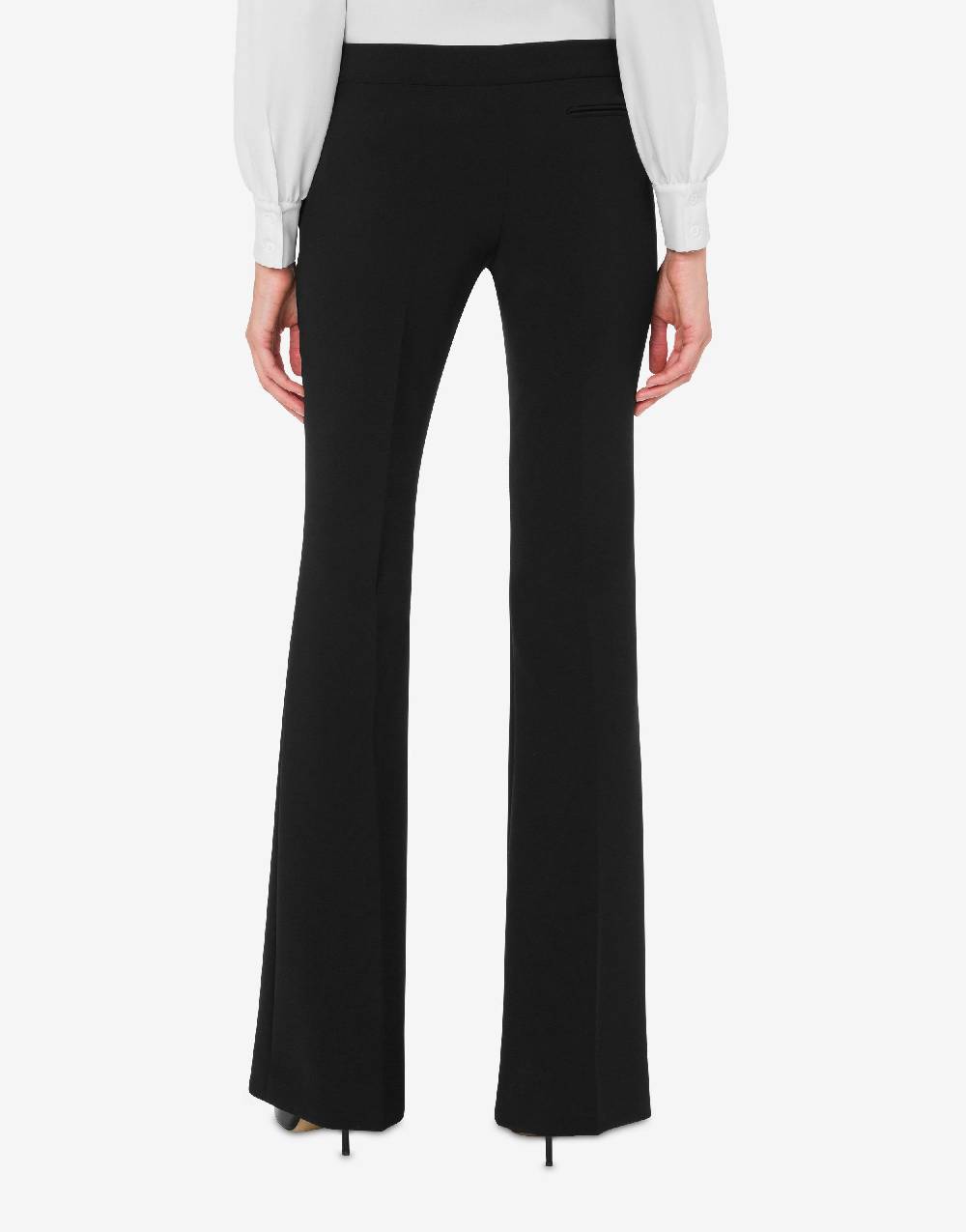 Love Moschino Pantalone flare in crêpe Presa
