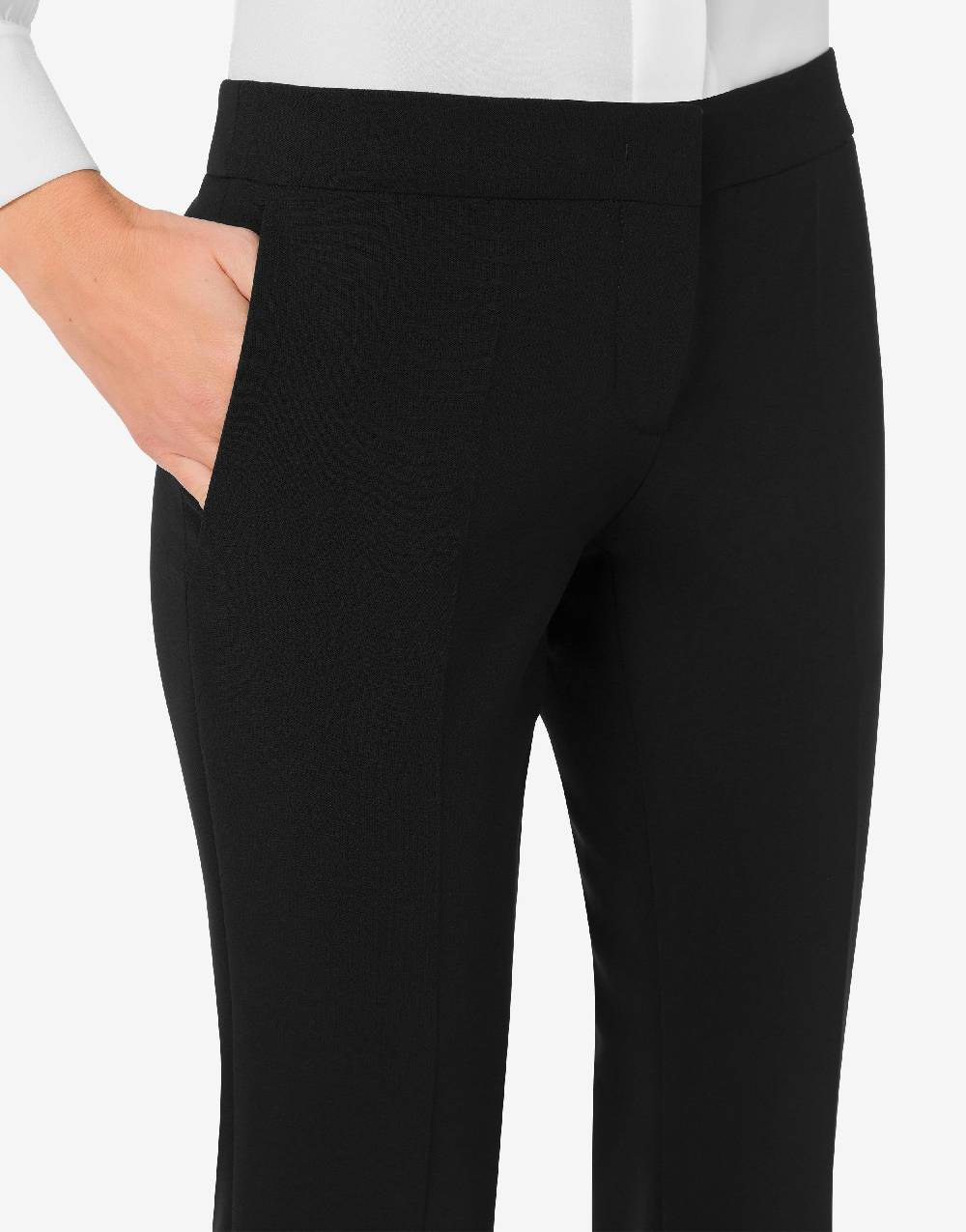 Love Moschino Pantalone flare in crêpe Presa