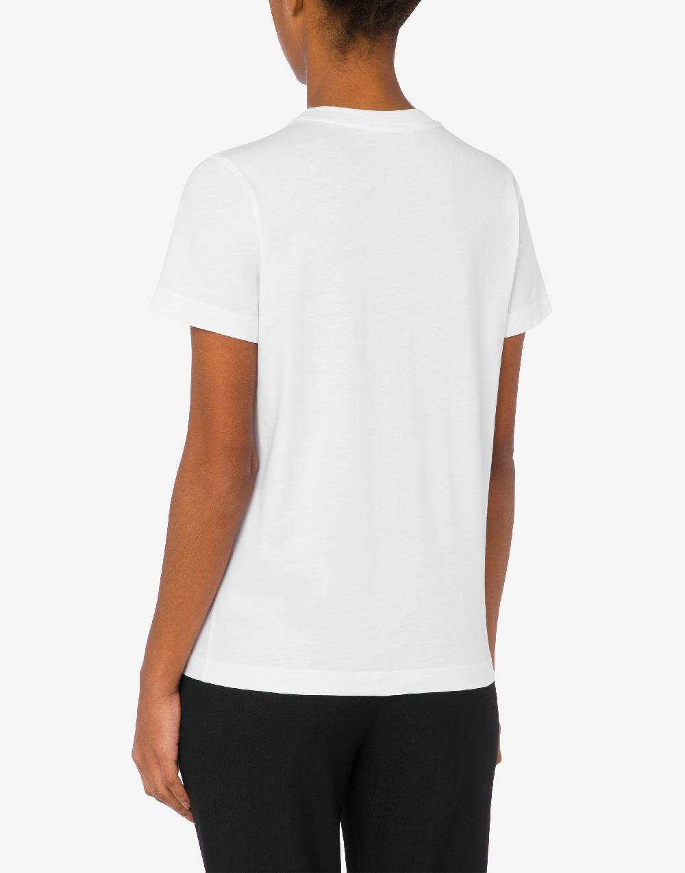 Love Moschino T-shirt Heart Safety Pin Vendita Calda