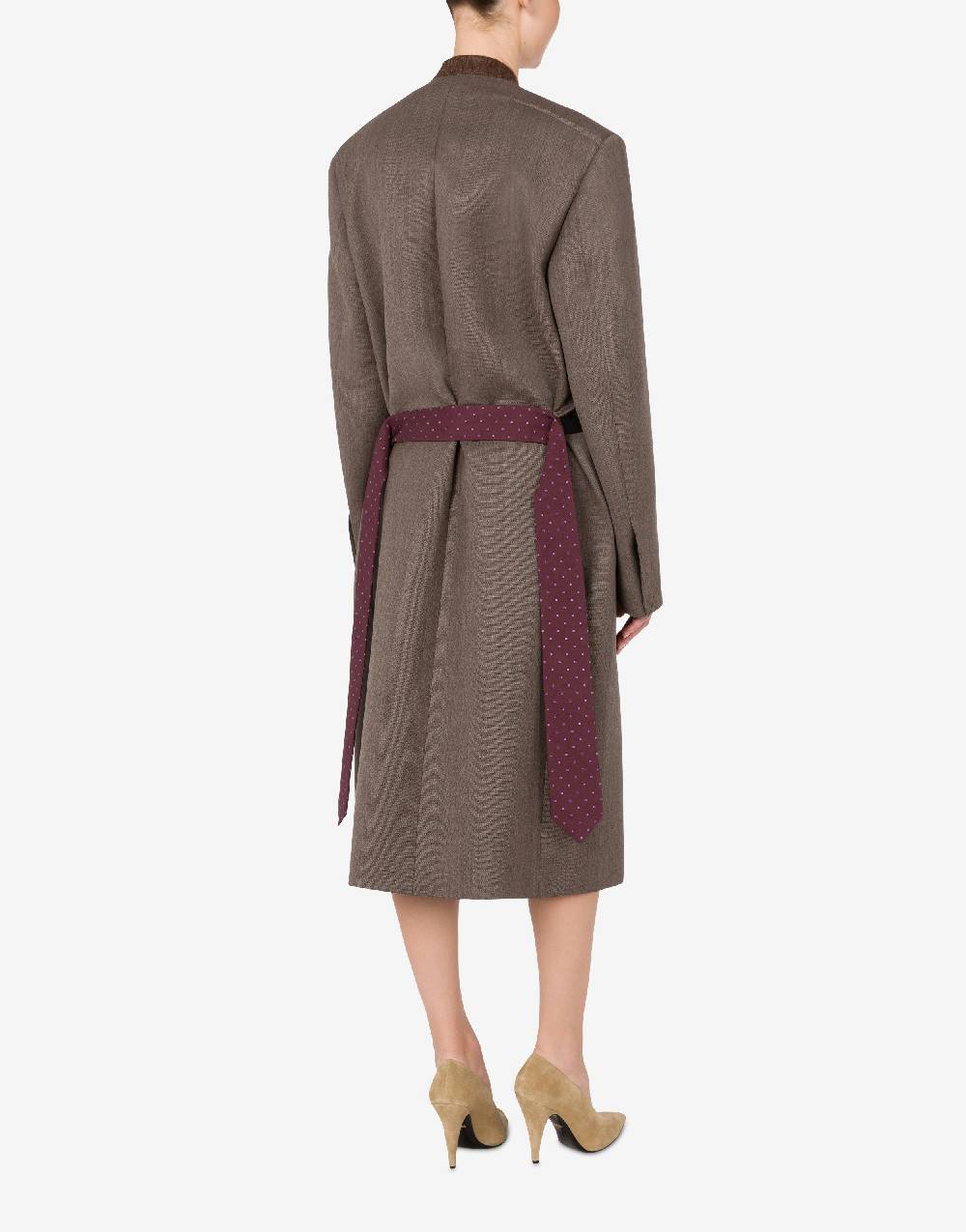 Love Moschino Cappotto in tela di lana Nuova