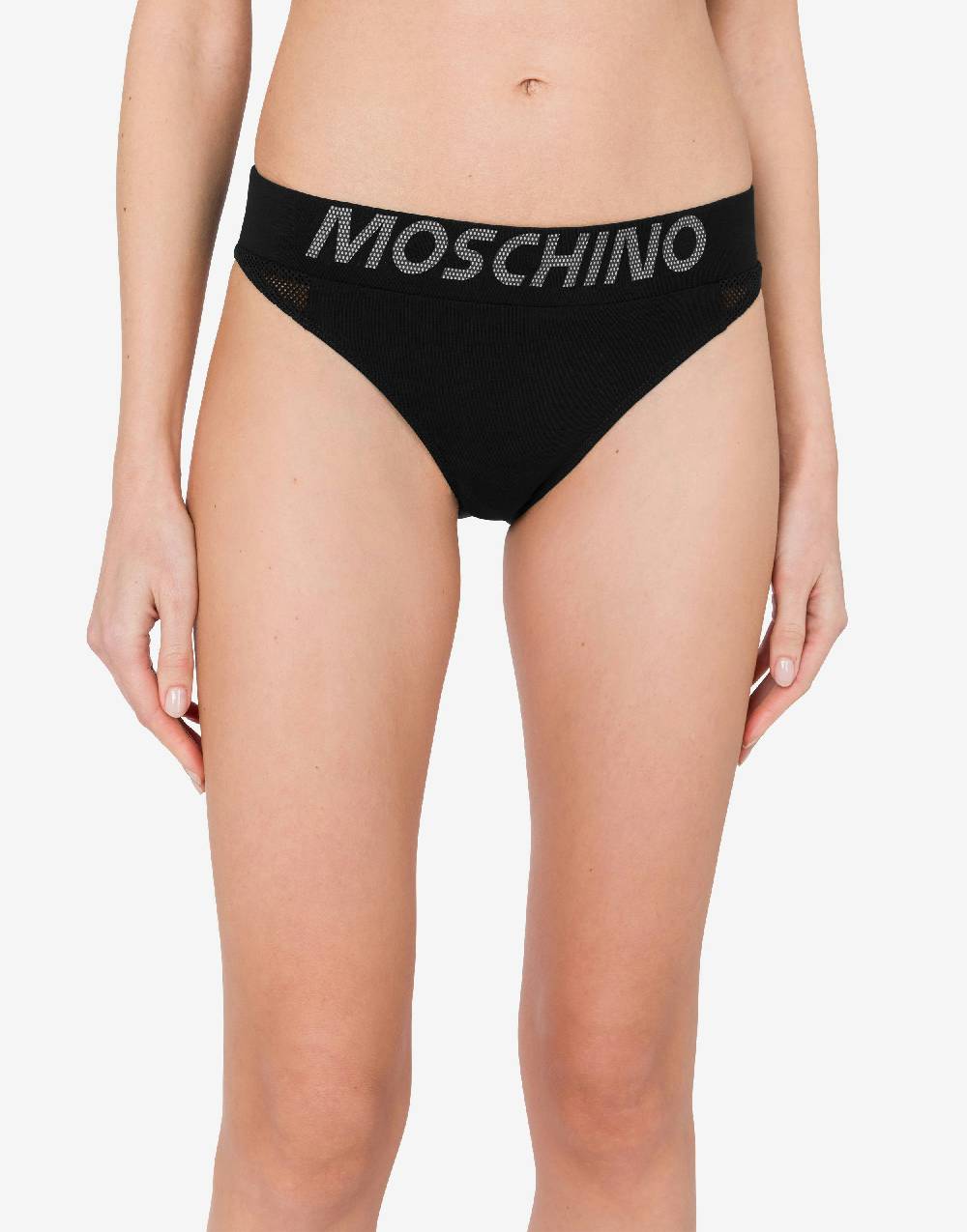 Love Moschino Slip in jersey stretch Mesh Logo In Linea