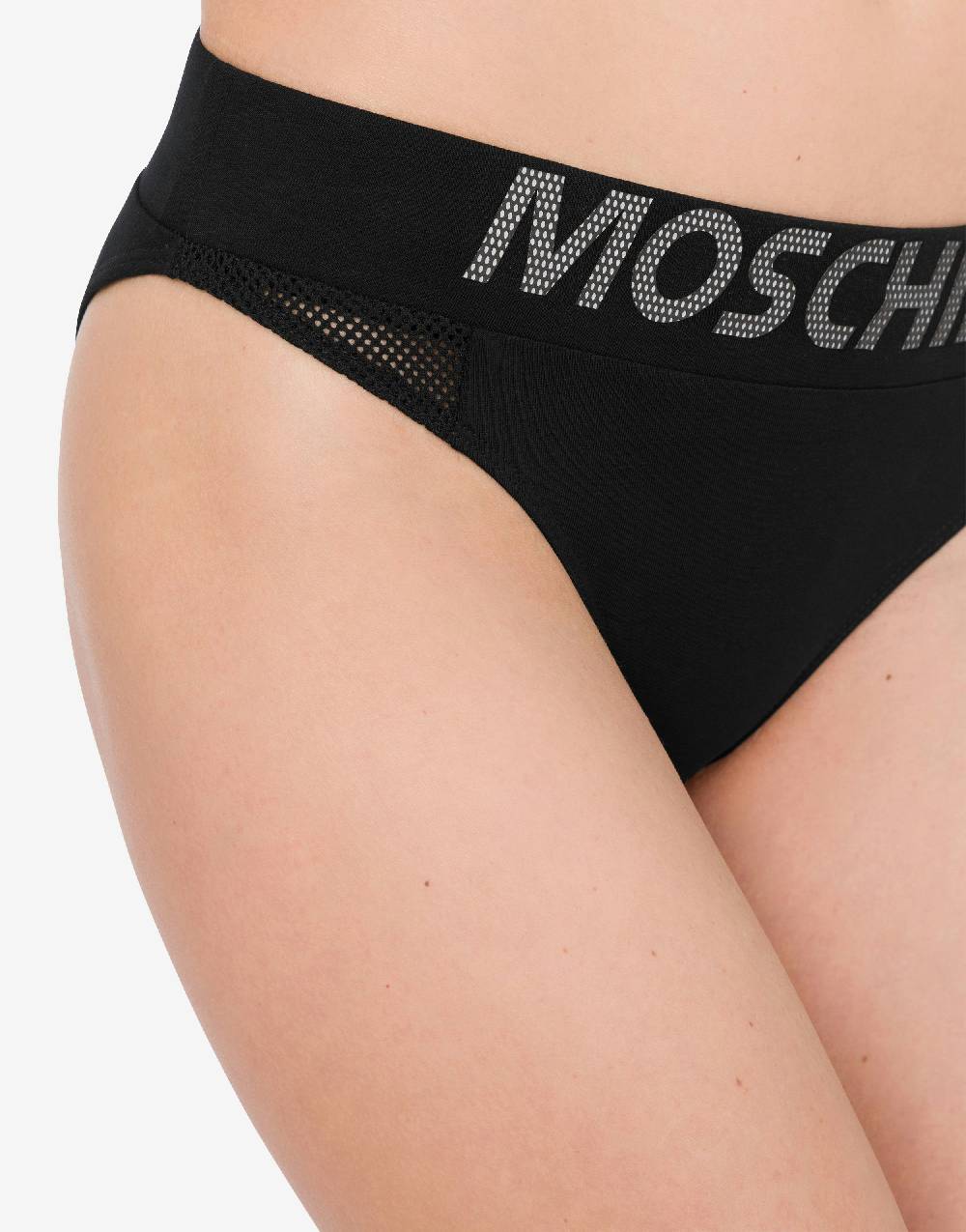 Love Moschino Slip in jersey stretch Mesh Logo In Linea