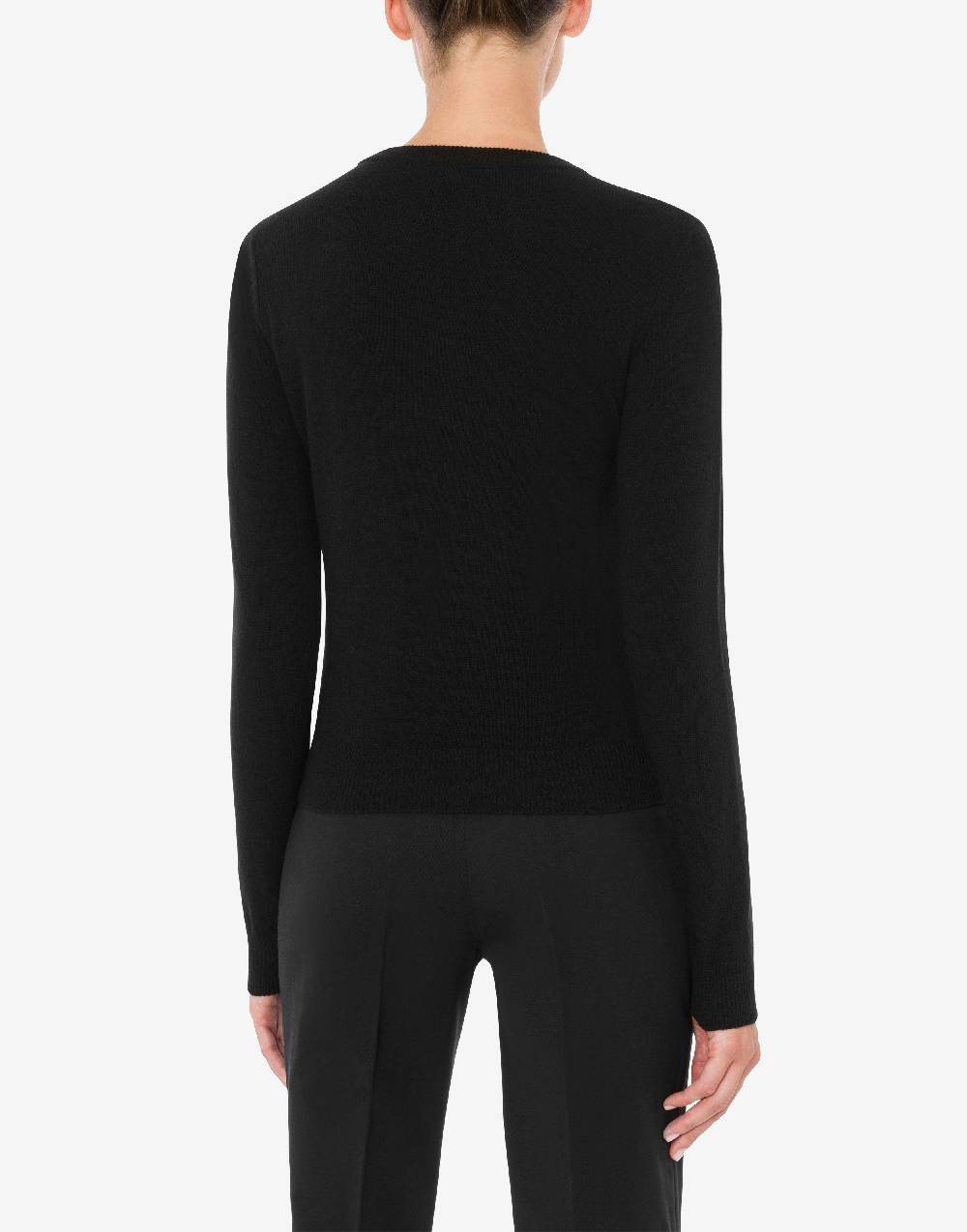 Love Moschino Pullover in lana e cashmere Red Heart Qualità